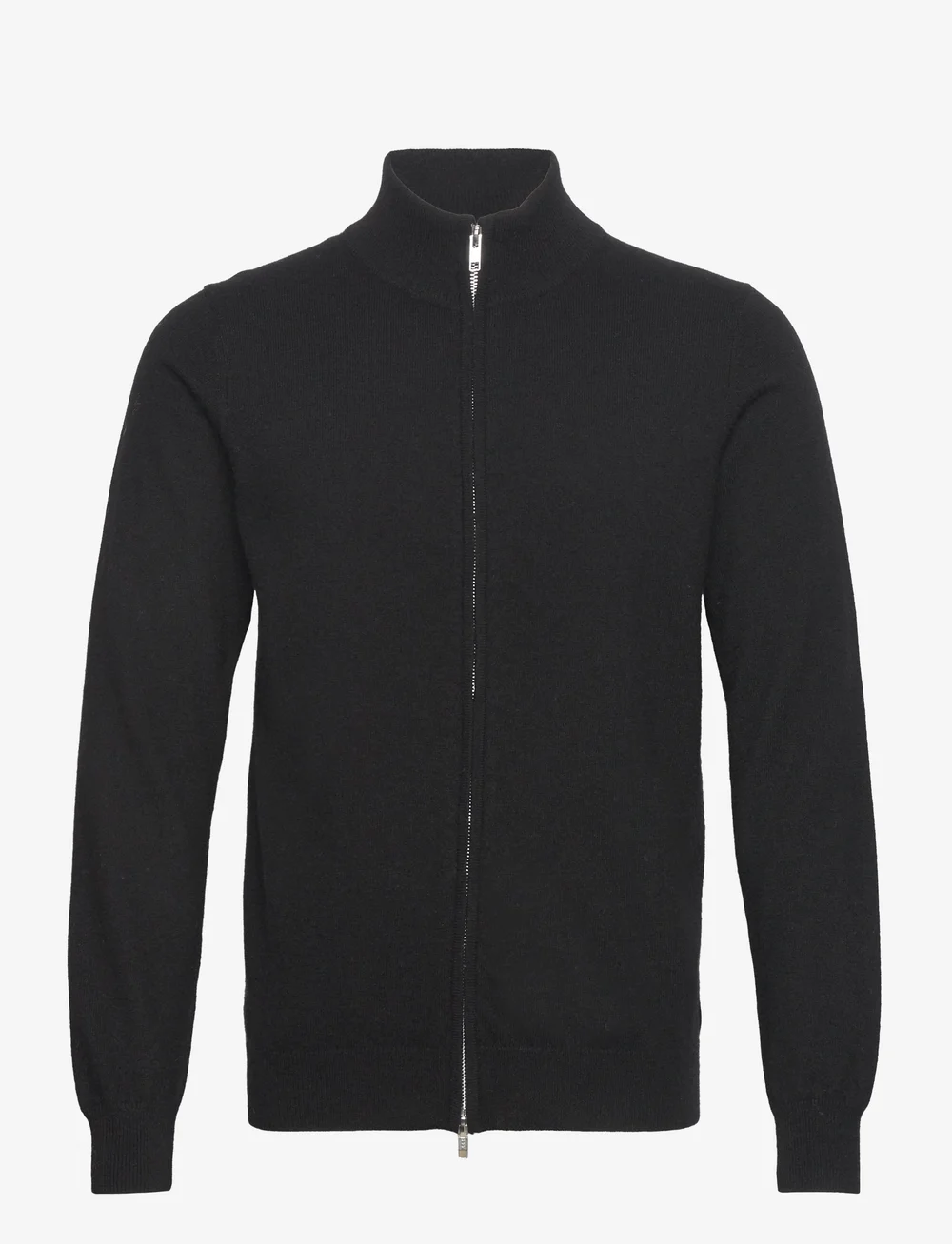 Davida Cashmere - Man Zip Cardigan - pullover mit durchgehendem reißverschluss - black - 0