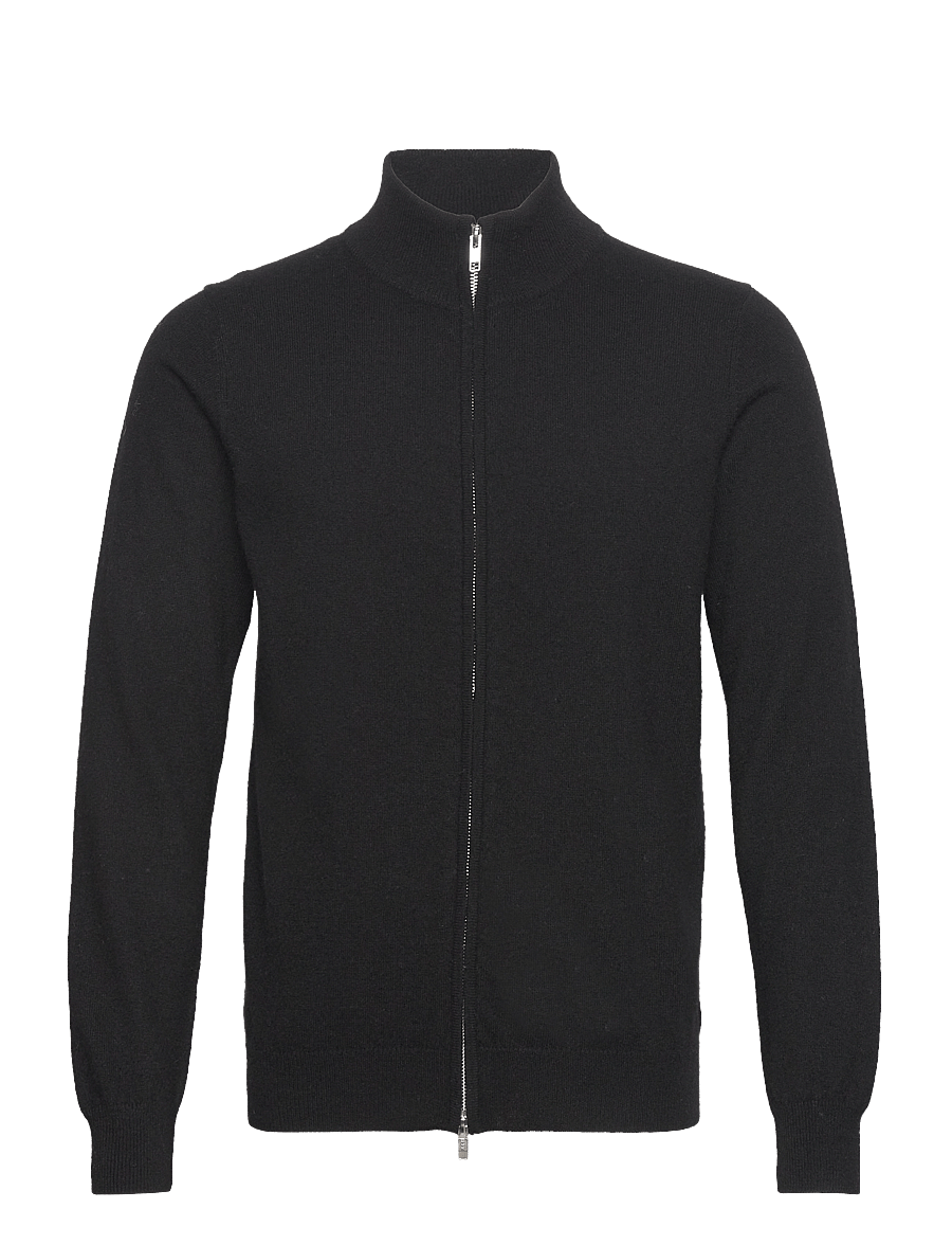 Davida Cashmere - Man Zip Cardigan - black - 0