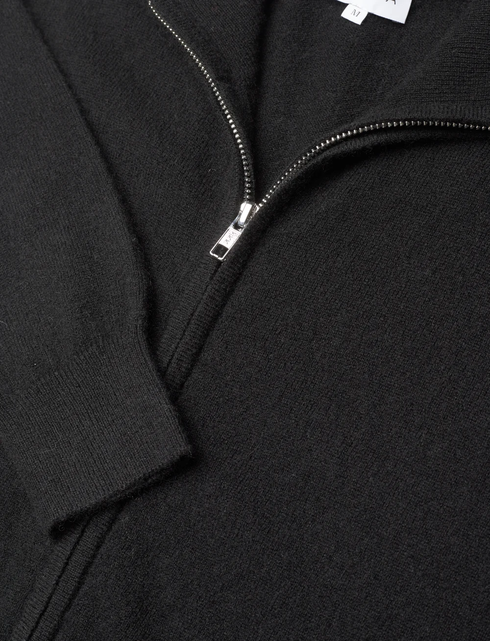 Davida Cashmere - Man Zip Cardigan - pullover mit durchgehendem reißverschluss - black - 2