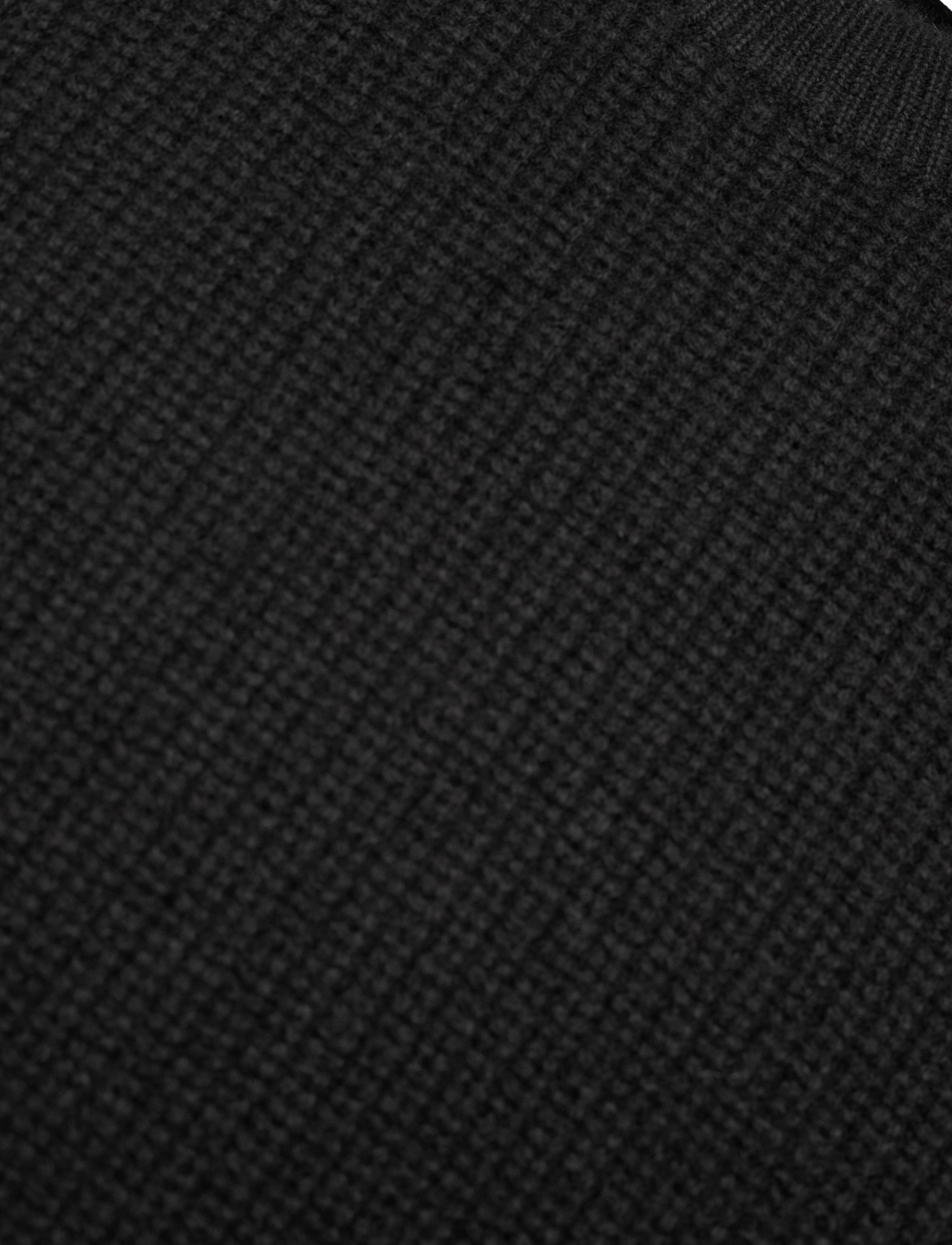 Davida Cashmere - Man Chunky Rib Vest - black - 2