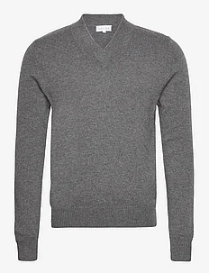 Man Chunky V-neck Sweater, Davida Cashmere