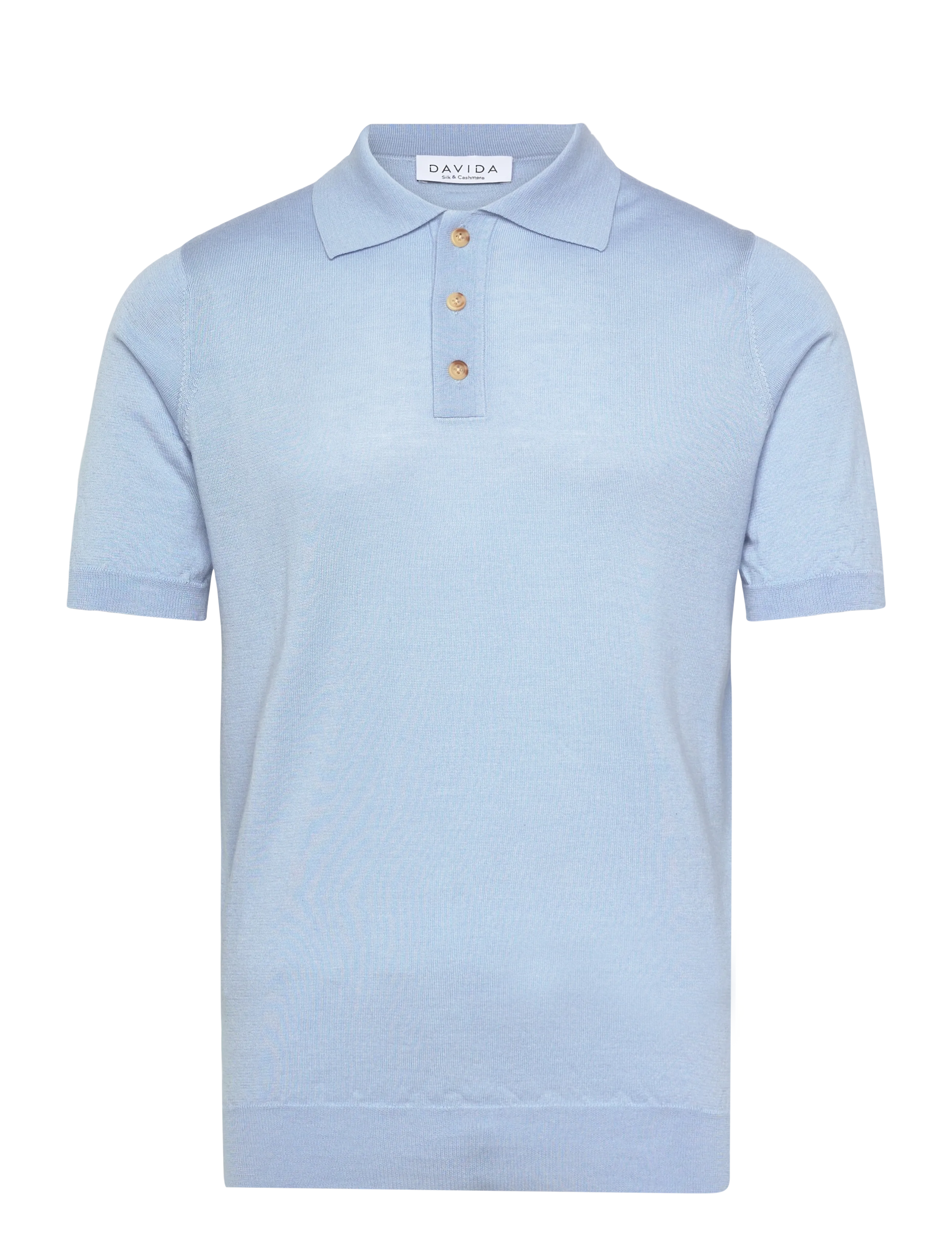 Davida Cashmere Man Fine Knit Pique - Stickat - BLUE FUG / blue