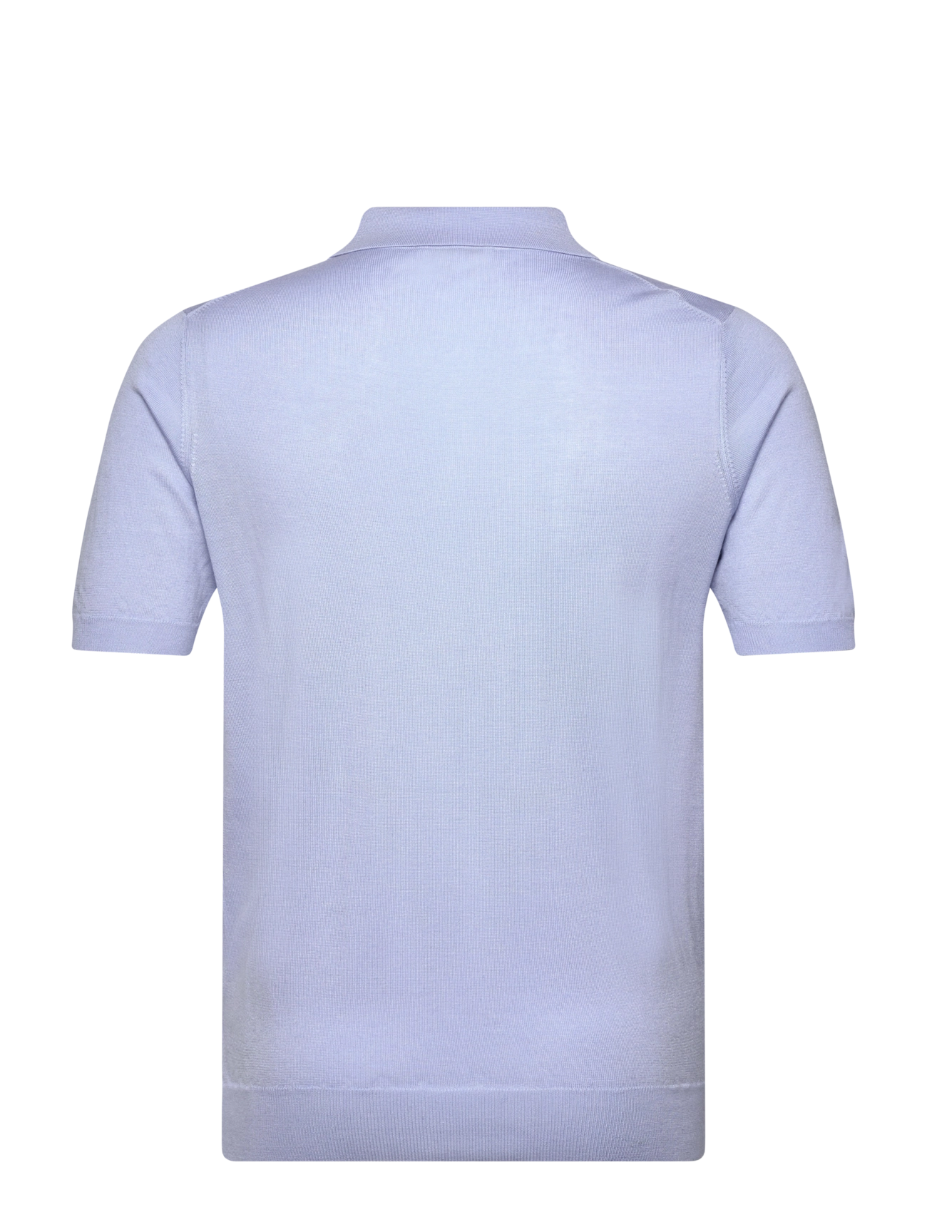 Davida Cashmere - Man Fine Knit Pique - strikkede poloer - light blue - 1