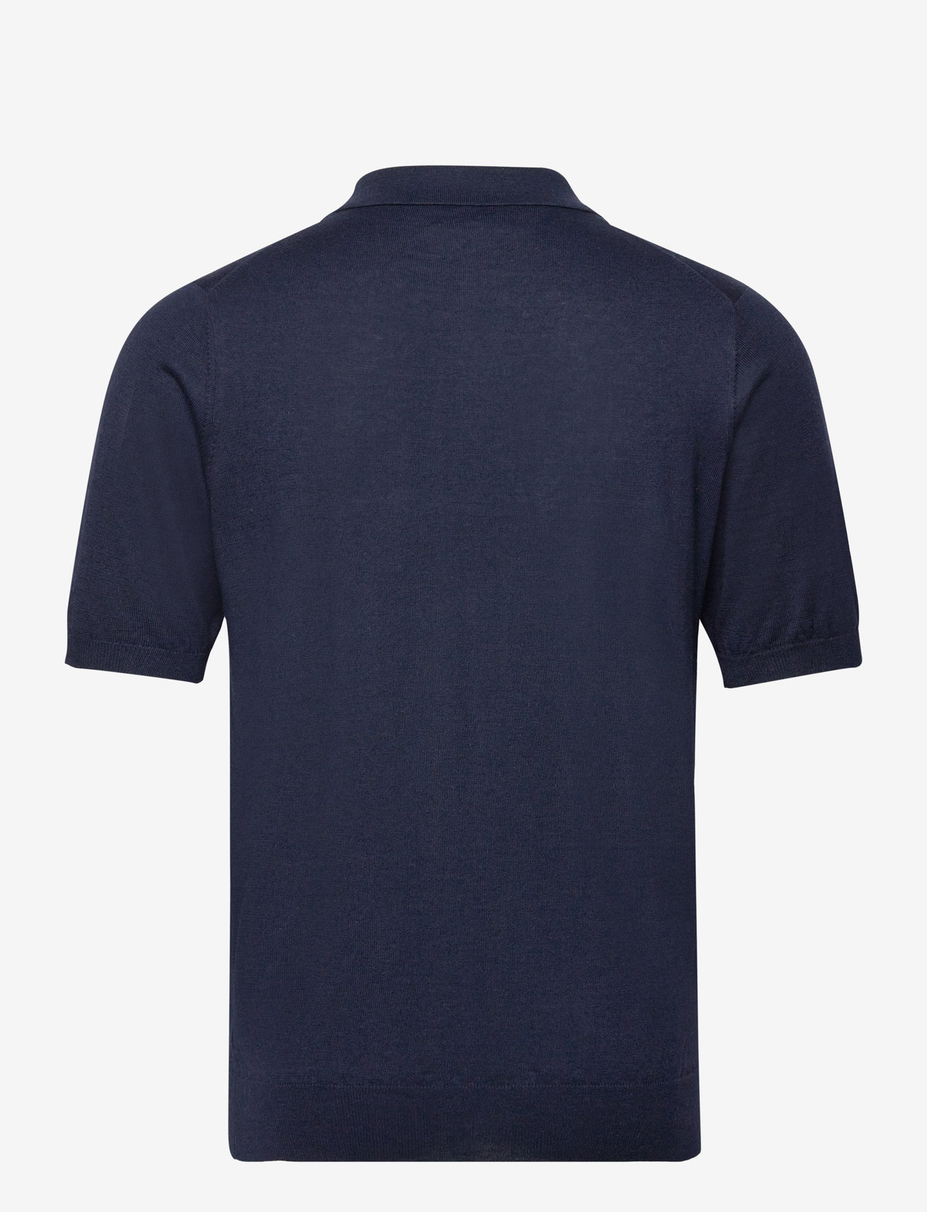 Davida Cashmere - Man Fine Knit Pique - knitted polos - navy - 2