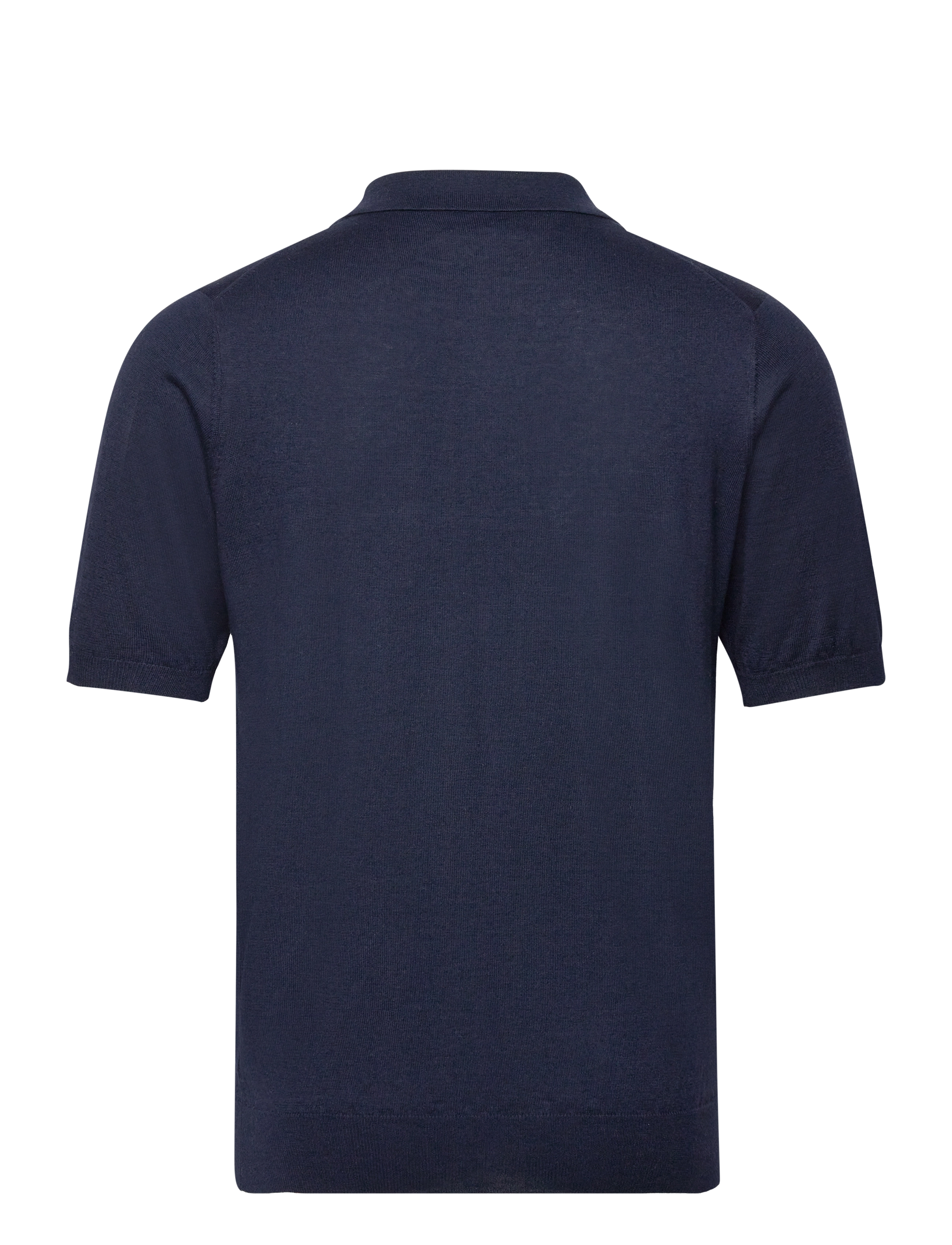 Davida Cashmere - Man Fine Knit Pique - knitted polos - navy - 2