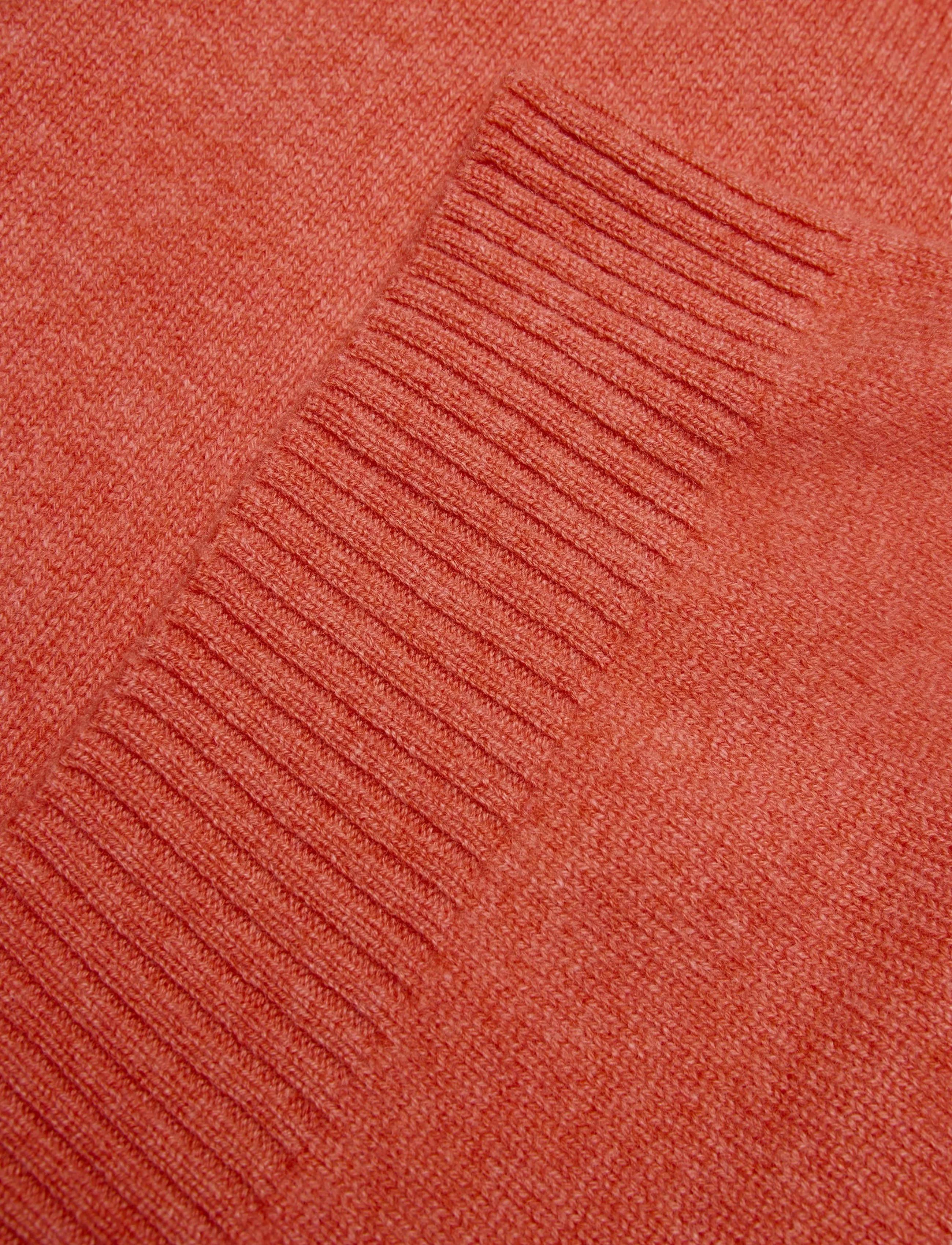 Davida Cashmere - Man Zip Vest - sunset orange - 3