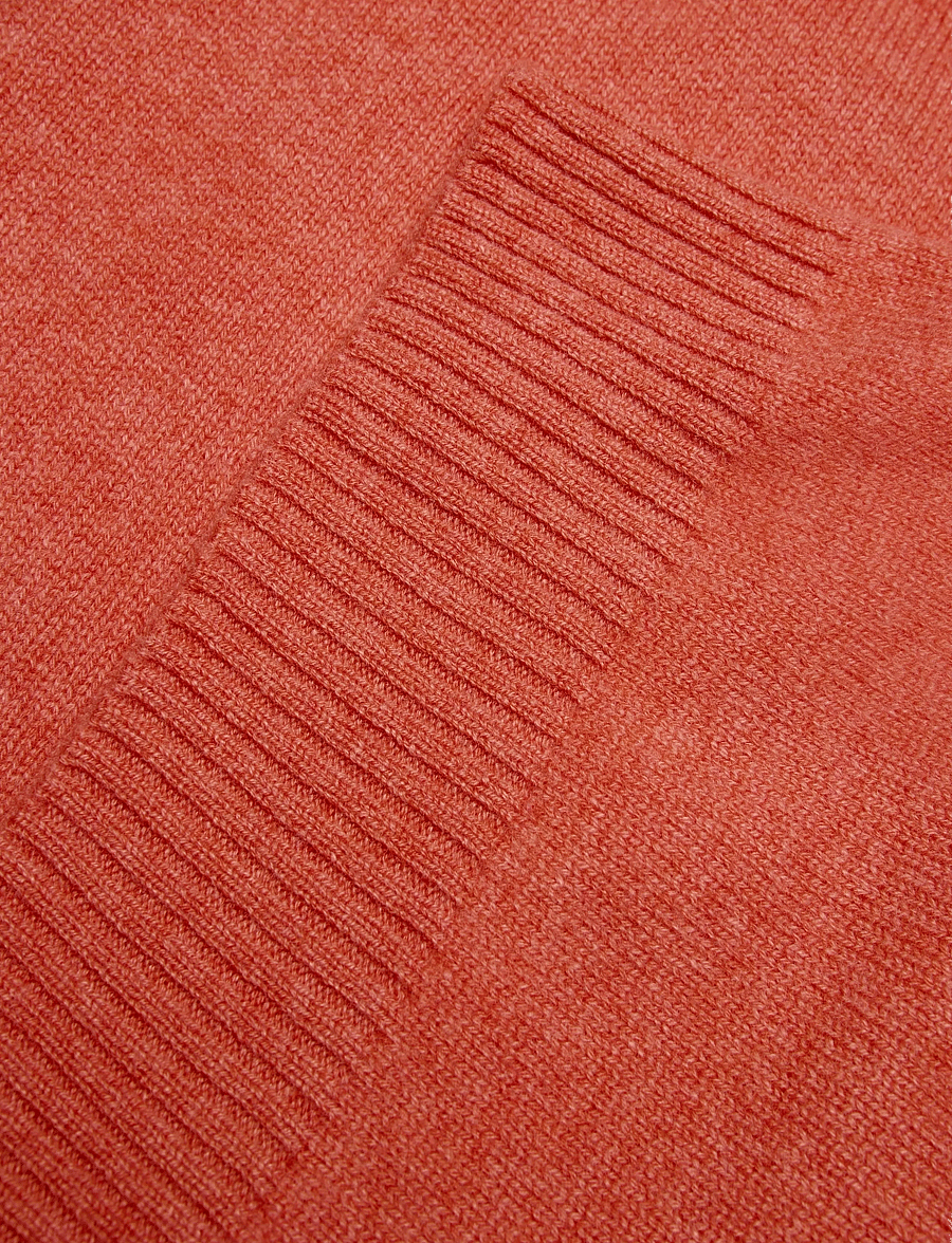Davida Cashmere - Man Zip Vest - sunset orange - 3