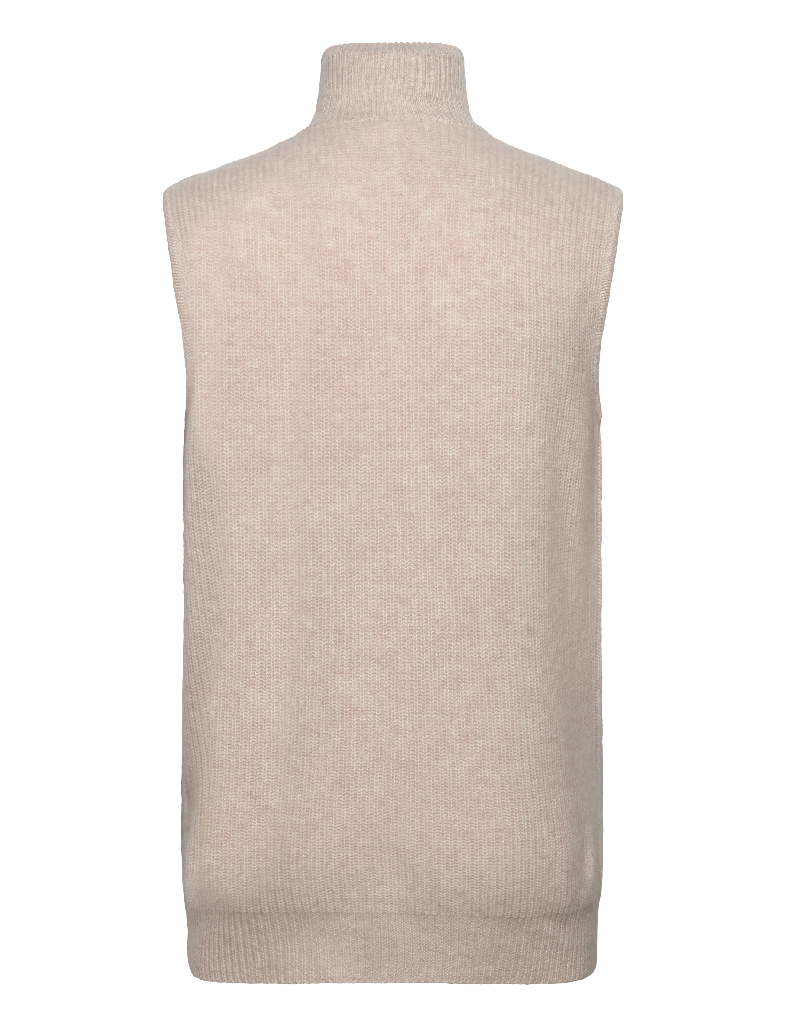 Davida Cashmere - Man Zip Pockets Vest - light beige - 1