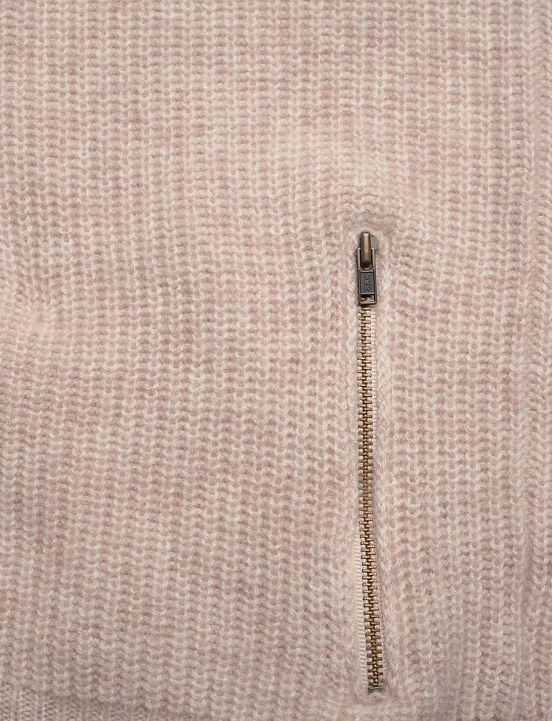 Davida Cashmere - Man Zip Pockets Vest - stickade västar - light beige - 3