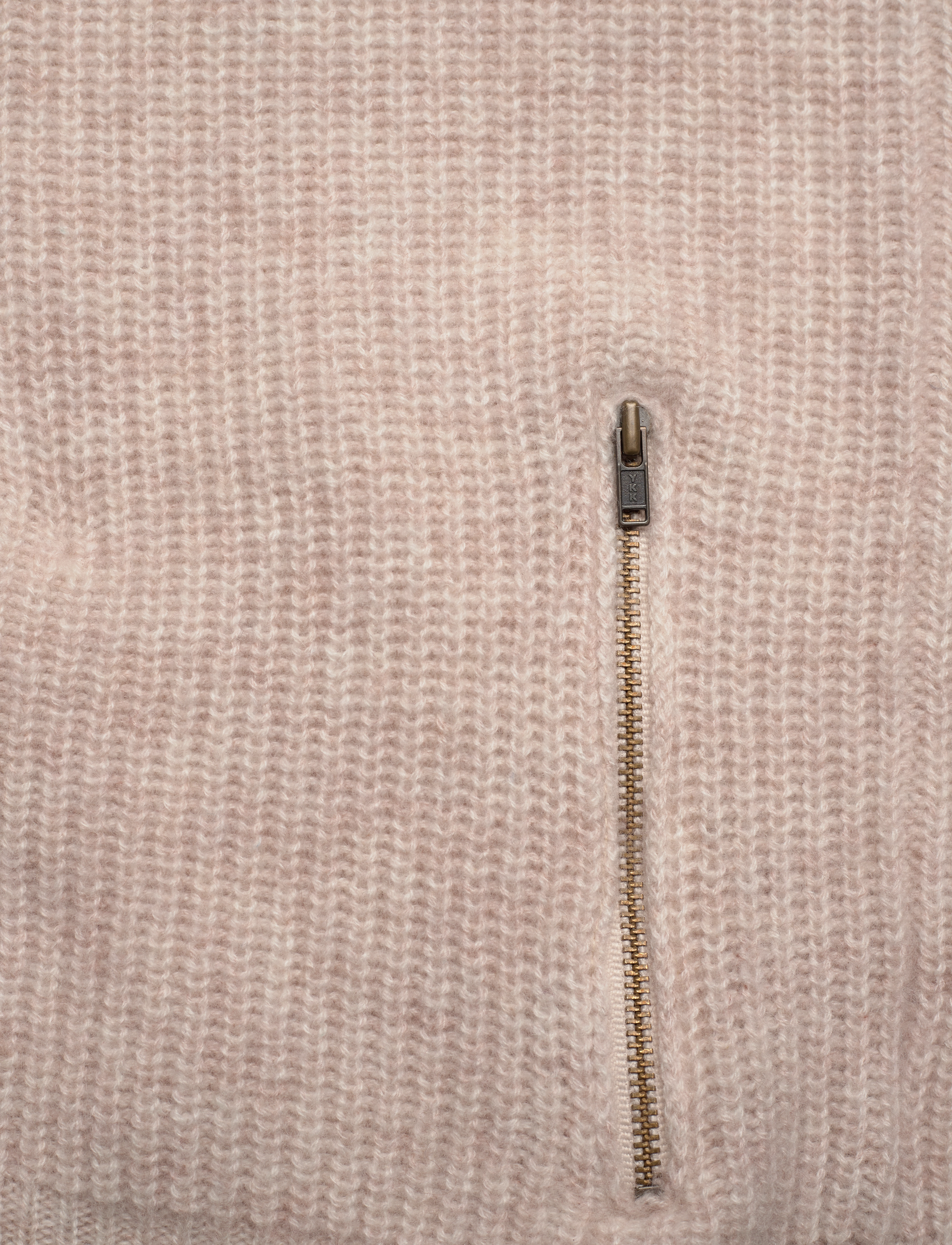 Davida Cashmere - Man Zip Pockets Vest - light beige - 3