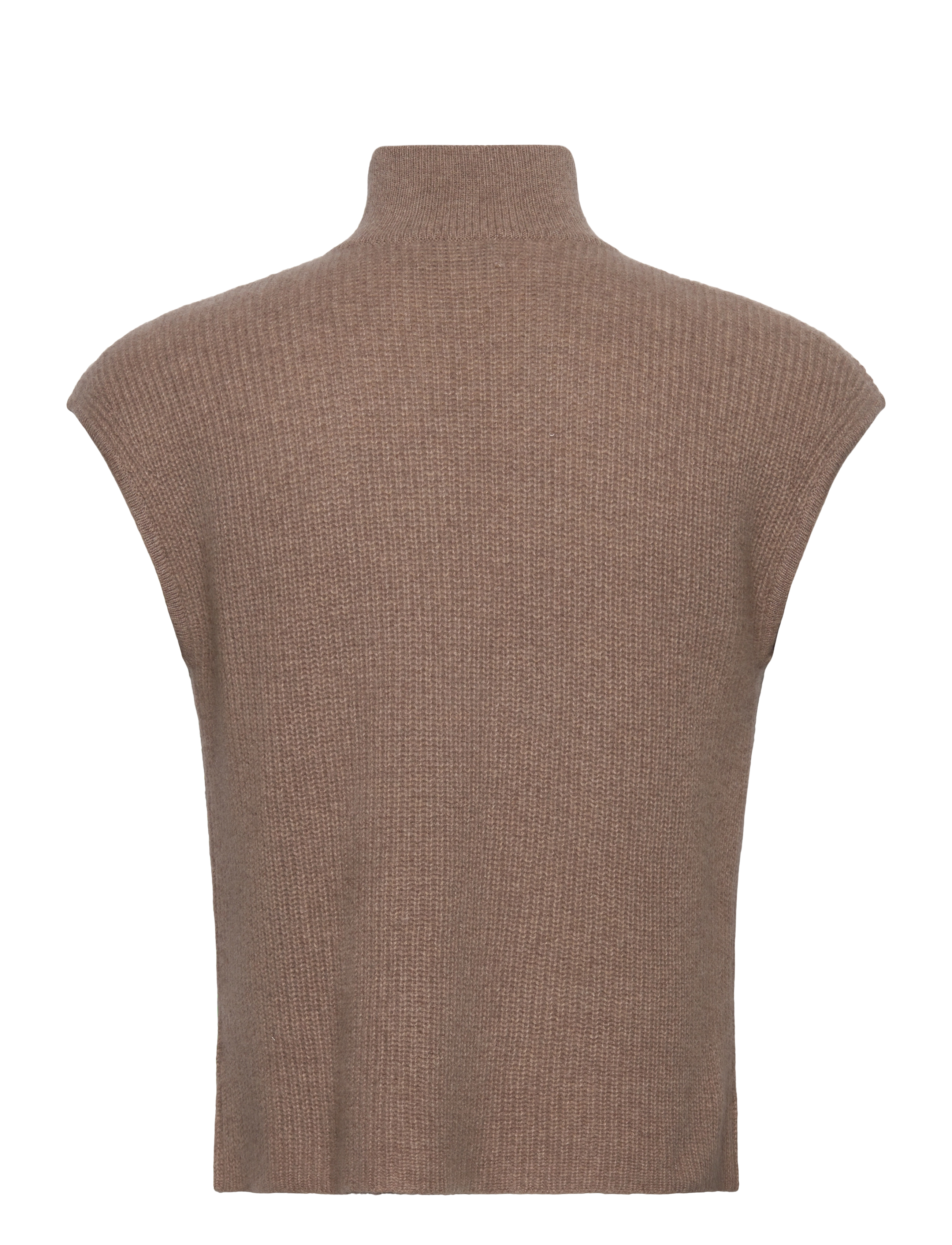 Davida Cashmere - Man Zip Pockets Vest - mink - 1