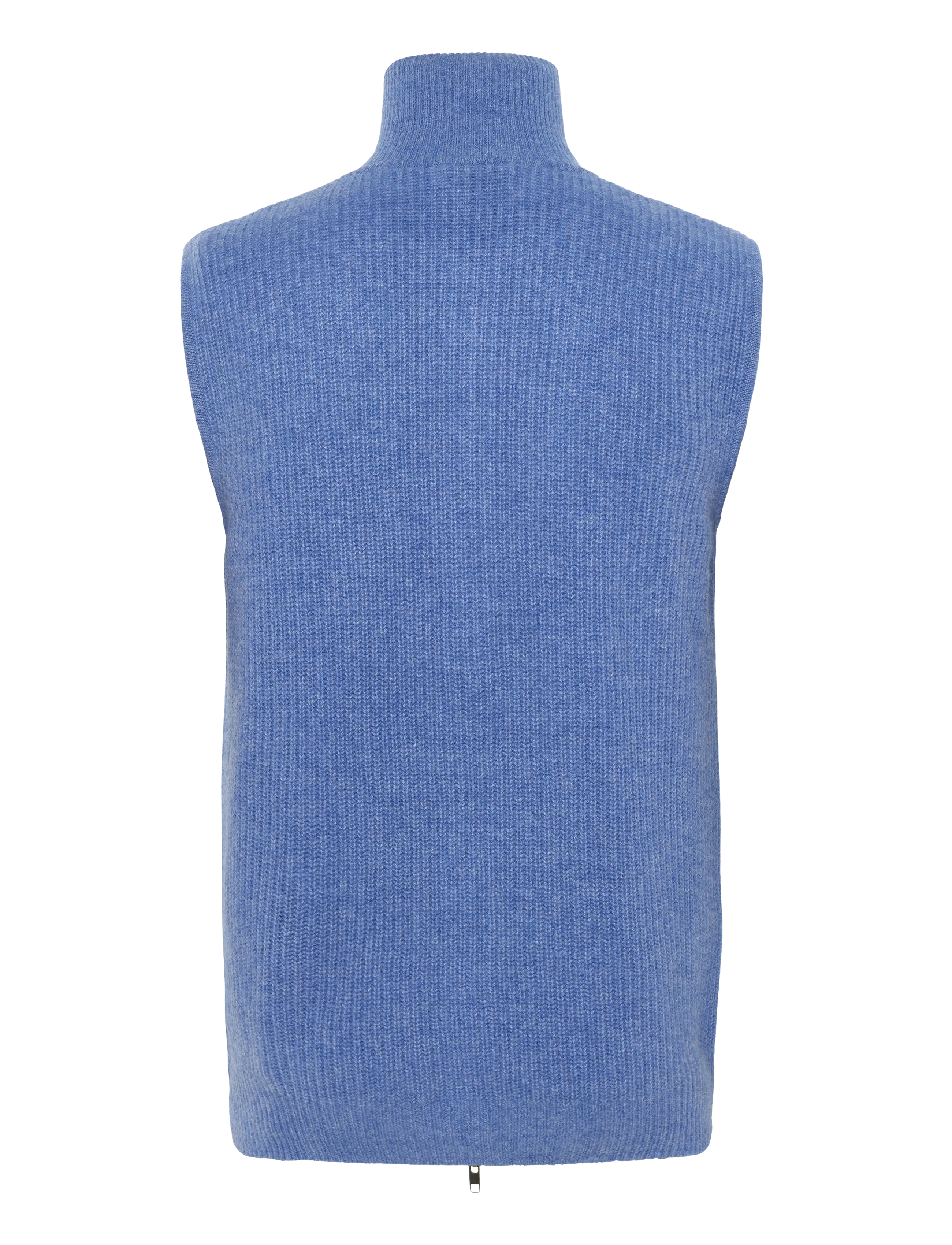 Davida Cashmere - Man Zip Pockets Vest - ocean blue - 1