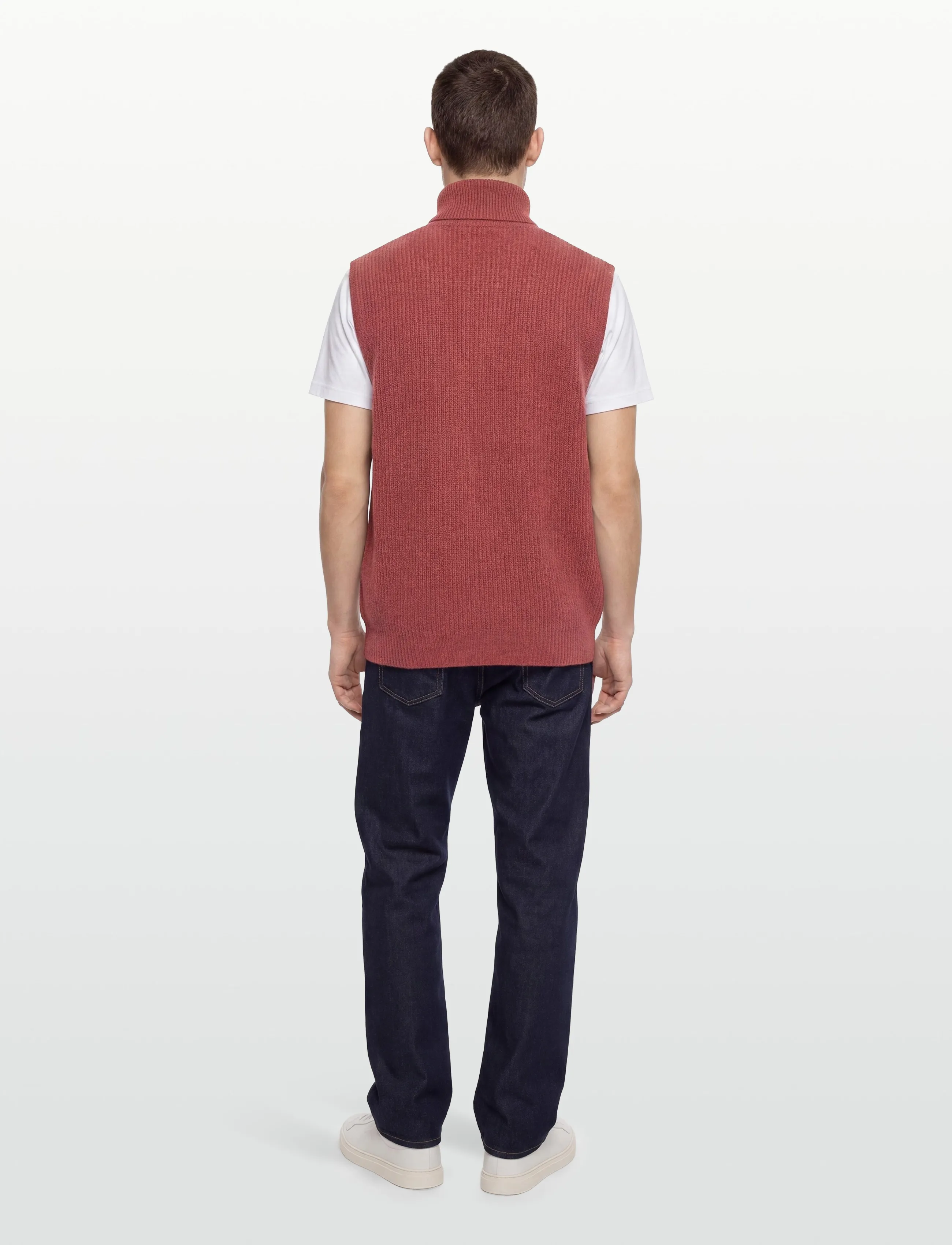 Davida Cashmere Man Zip Pockets Vest västar herr – bild 3