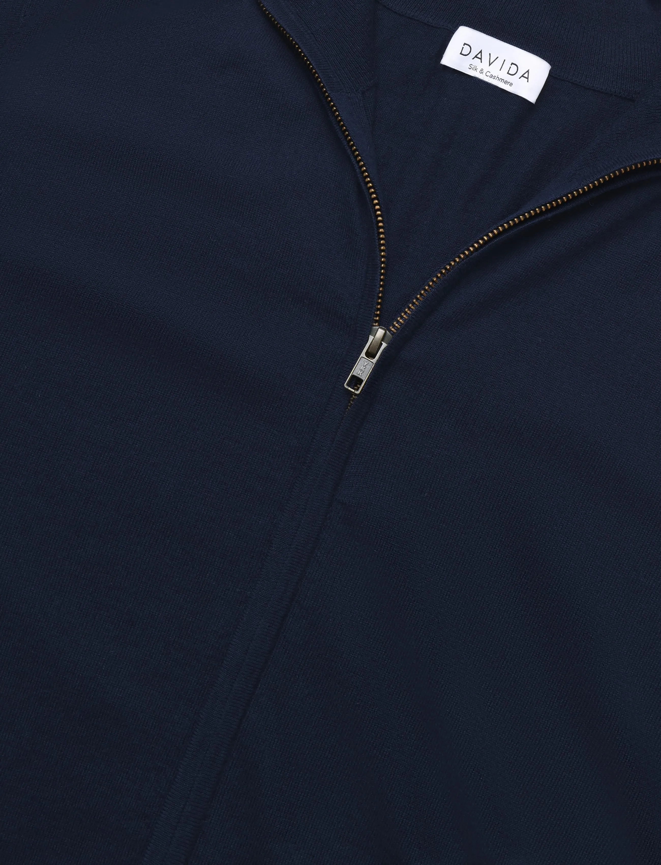 Davida Cashmere - Man Fine Knit Full Zip - herbstliche kleidung - navy - 2