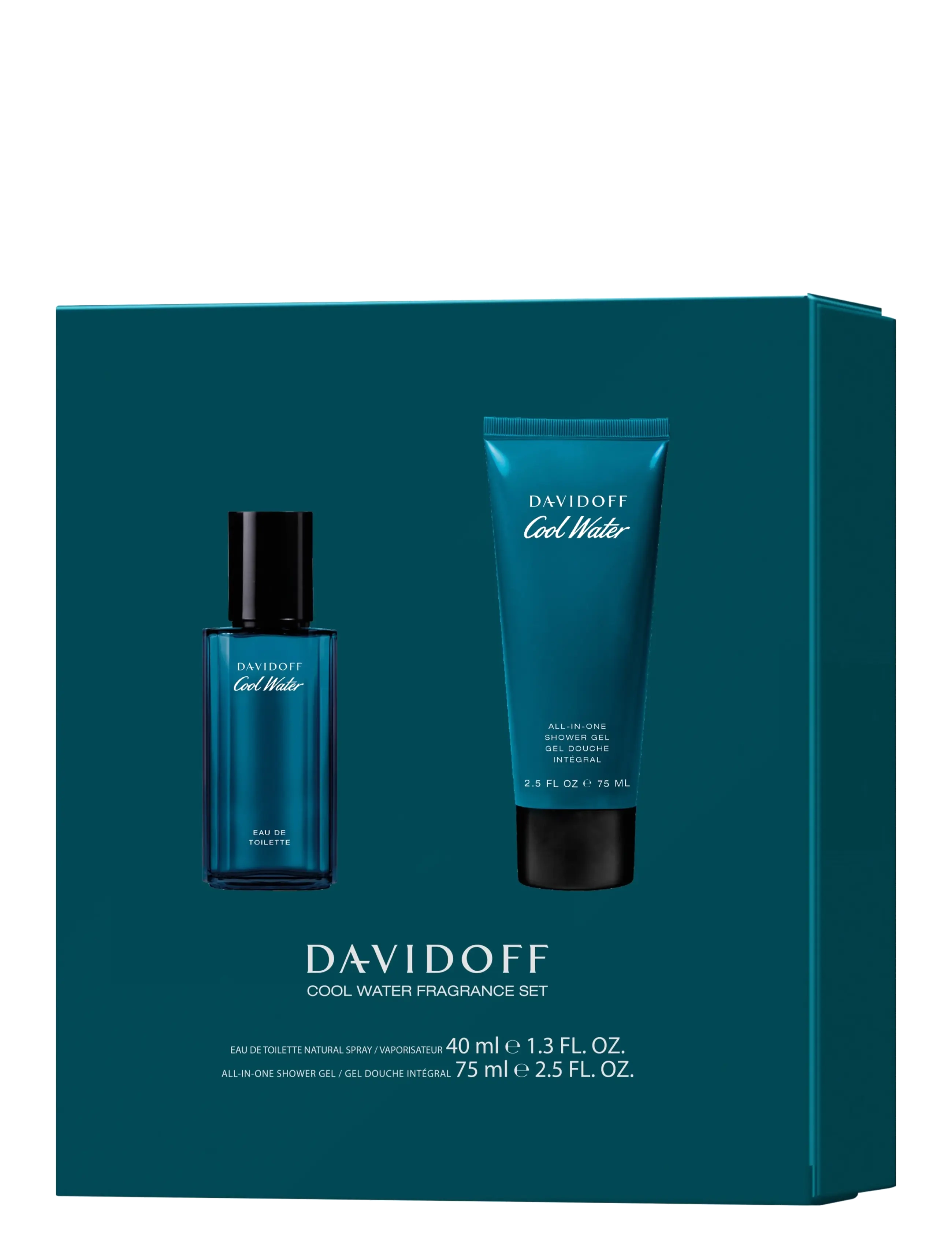 Davidoff - Gift Set Cool Water EdT + Shower Gel - gåvoset - clear - 2