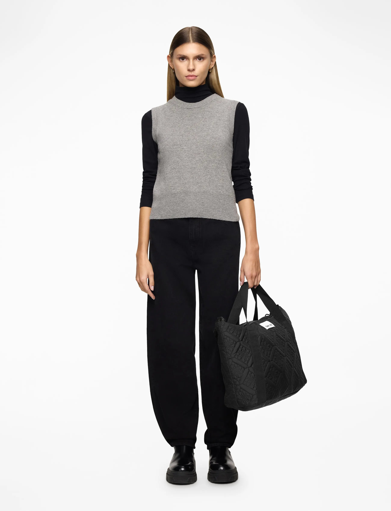 DAY ET - Day Gweneth RE-Q Flotile Cross - tote bags - black - 2