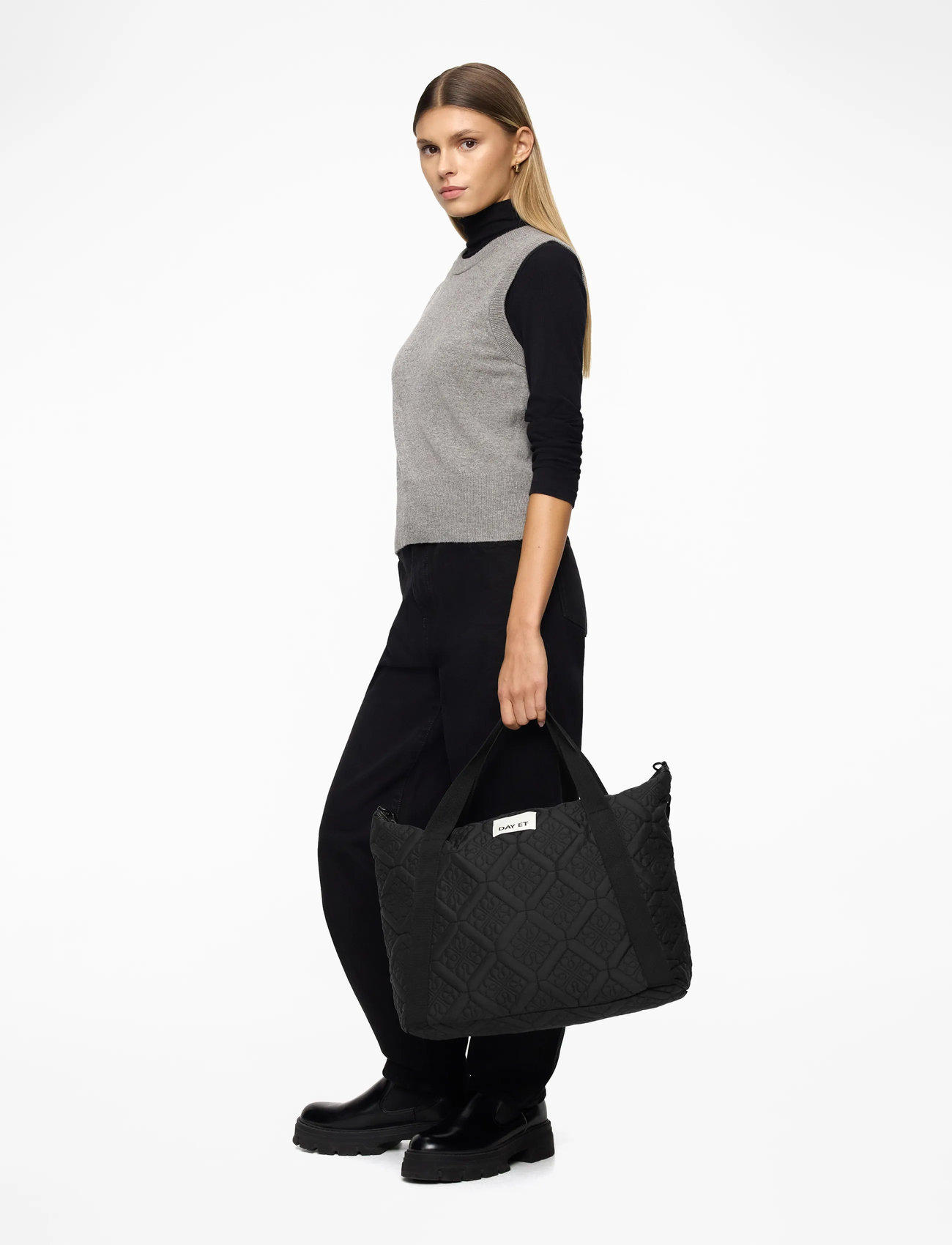 DAY ET - Day Gweneth RE-Q Flotile Cross - tote bags - black - 3