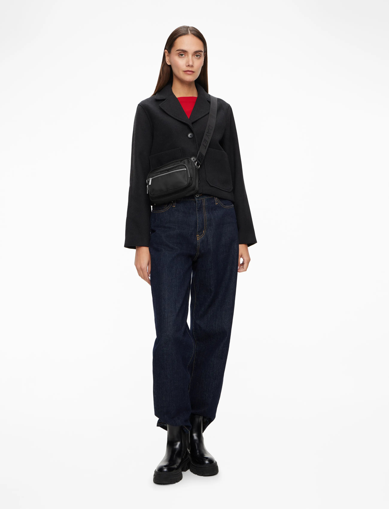 DAY ET - Day RE-Z Logo Band SB S - umhängetaschen - black - 2