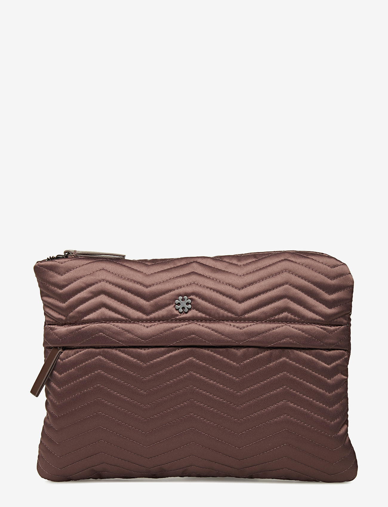 Day Q Chewron Purse - DARK TAUPE