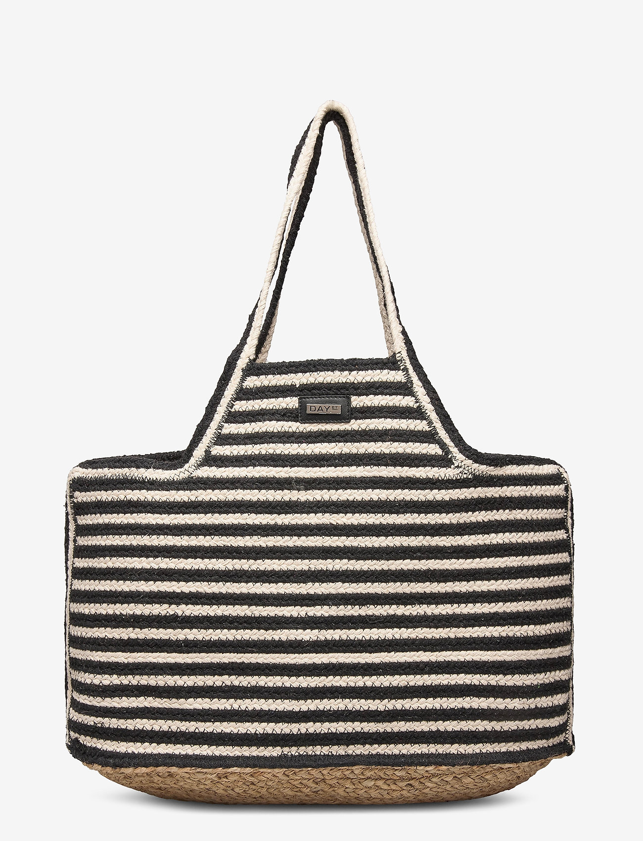 DAY ET - Day Straw Stripe Shopper - black - 0