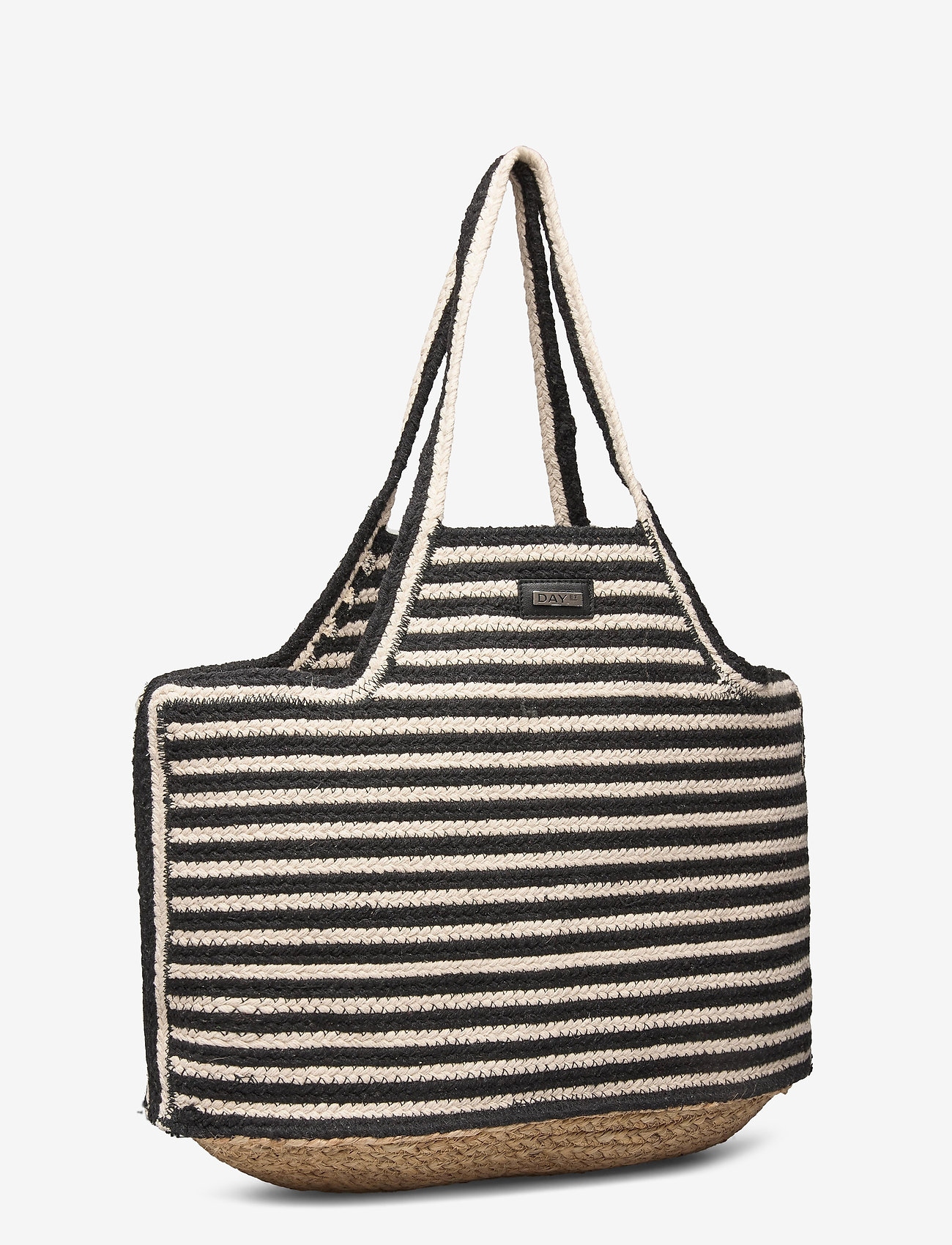 DAY ET - Day Straw Stripe Shopper - black - 2