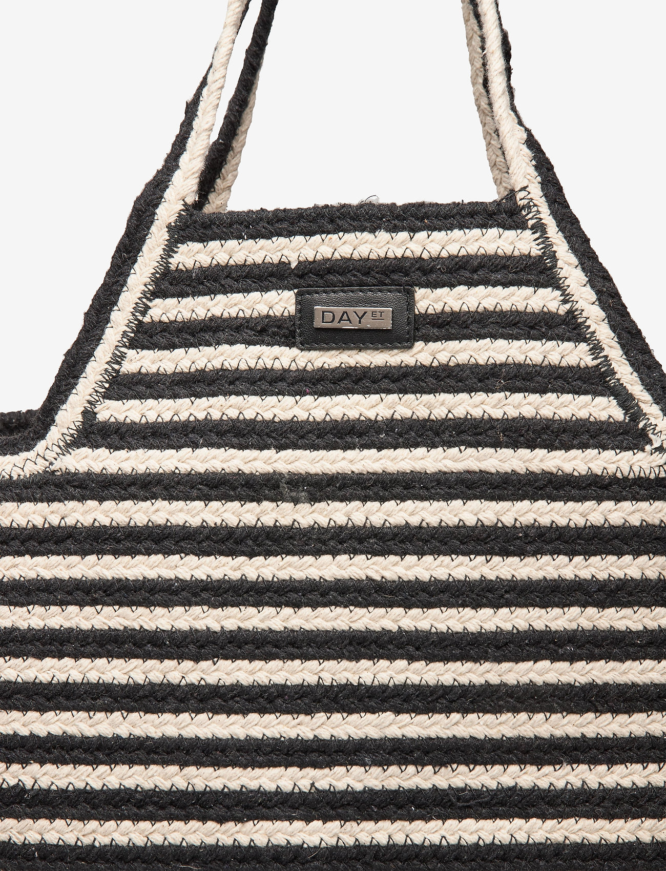 DAY ET - Day Straw Stripe Shopper - black - 3