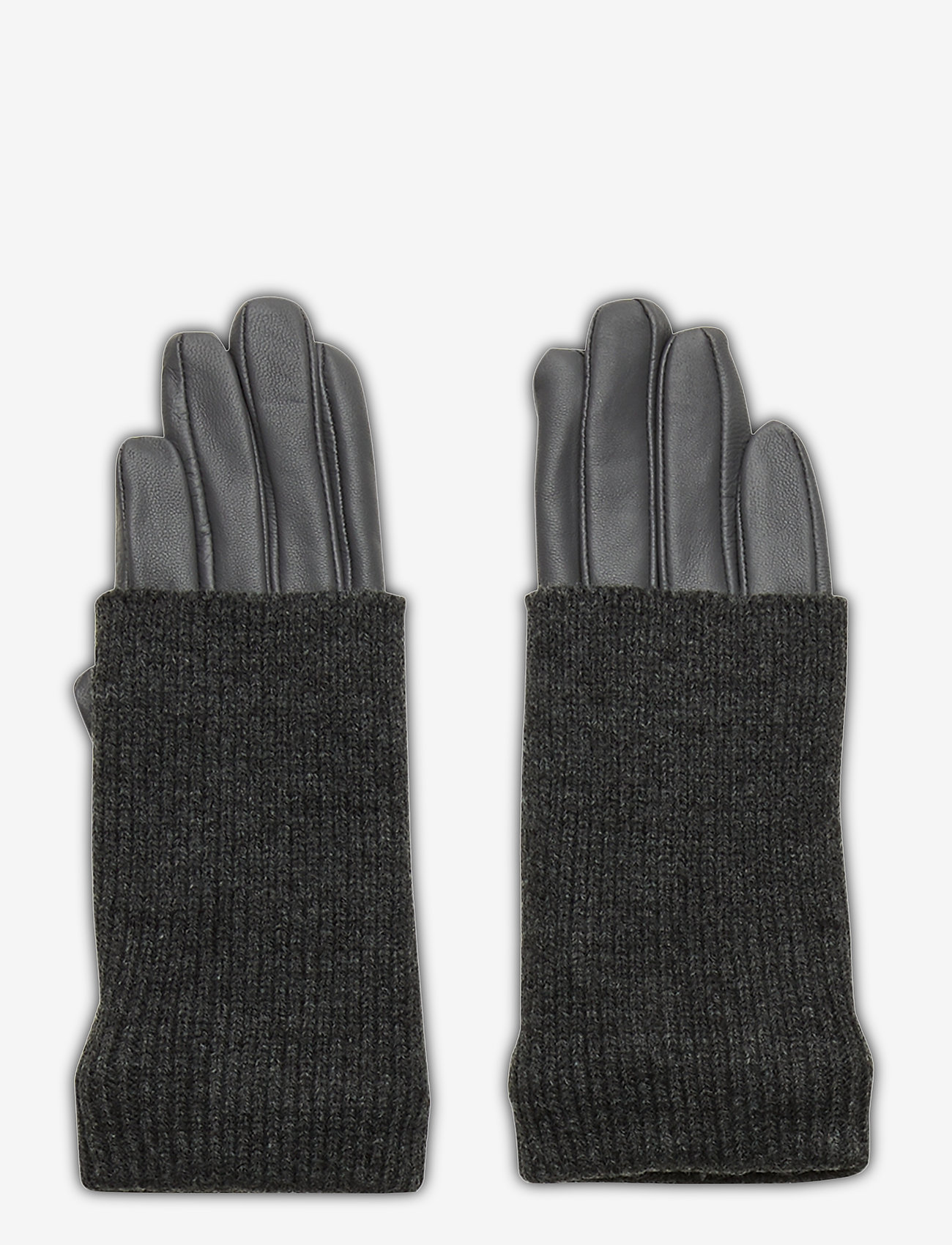DAY ET - Day Glove Leather w Knit - forged iron grey - 0