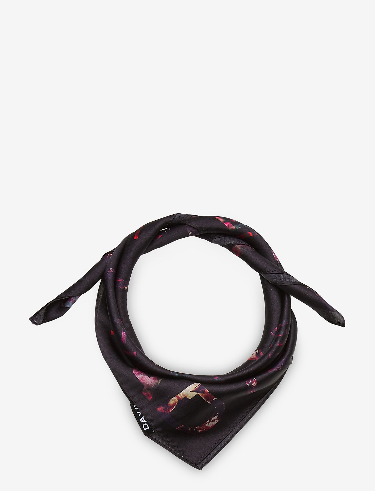 DAY ET - Day Silk Mini Flower Logo Scarf - black - 0