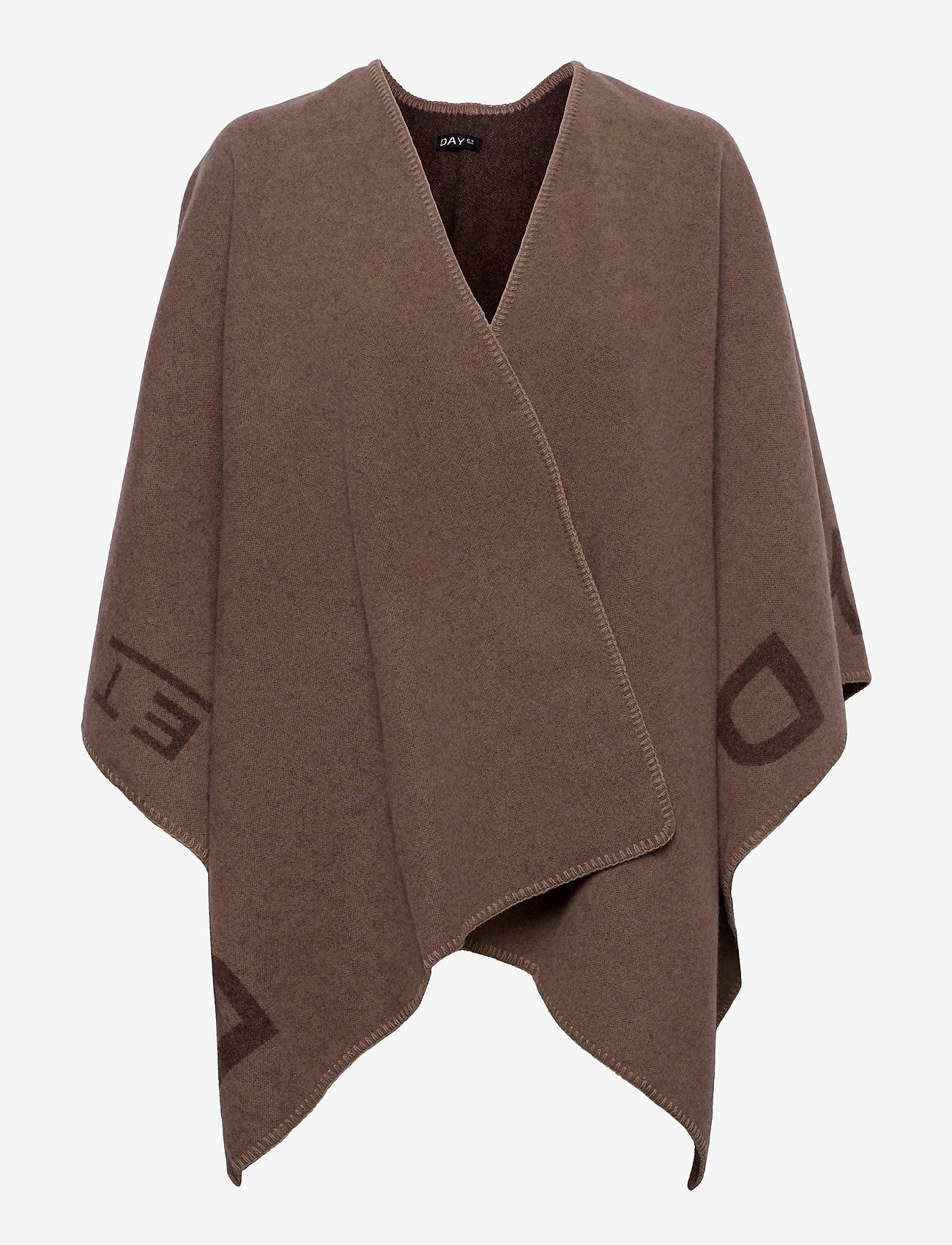 DAY ET - Day ET Logo Poncho - cabernet - 0