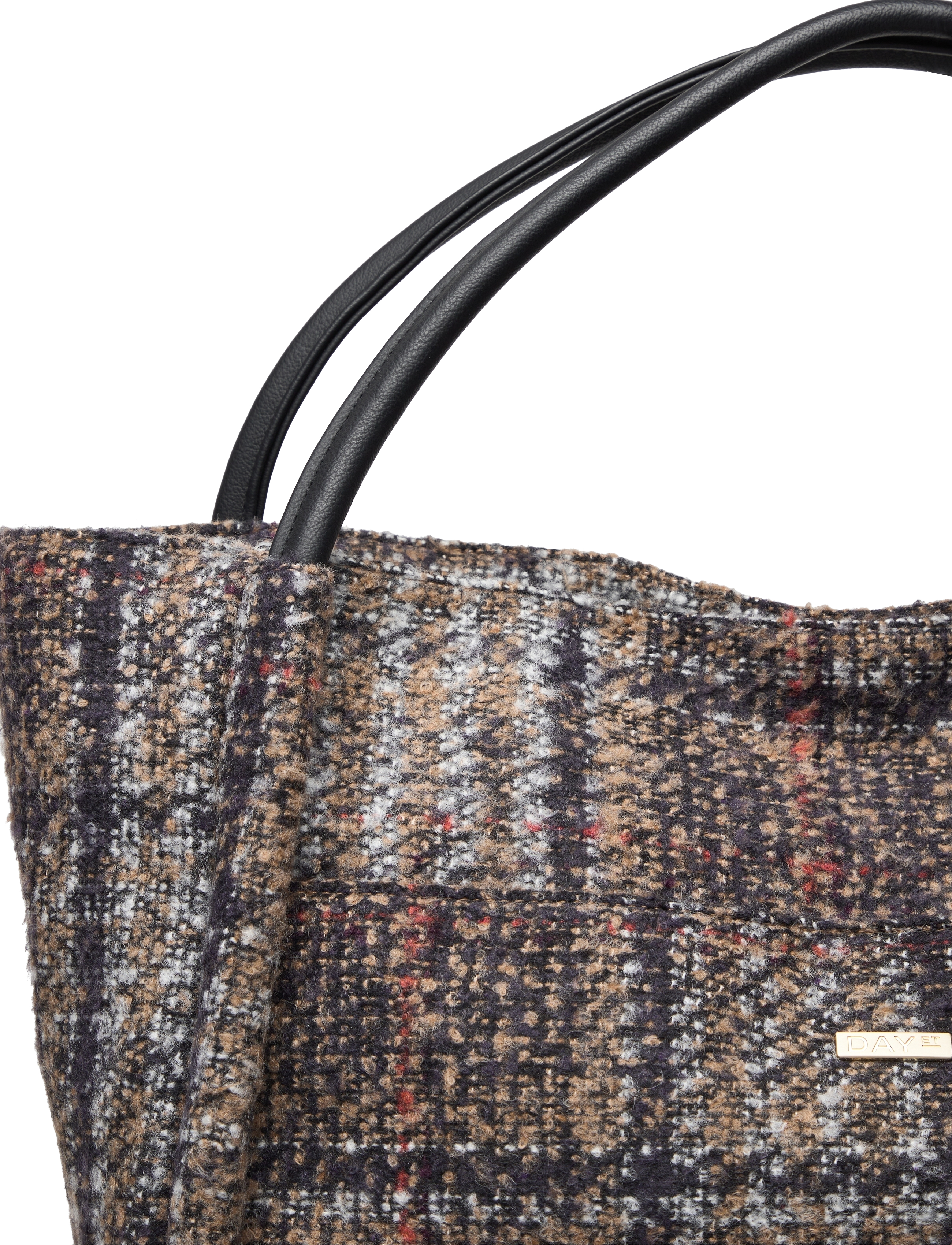 DAY ET - Day Woolen Check Small Shopper - multi colour - 3