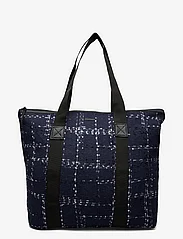 DAY ET - Day GW J Plaid Bag M - tote bags - navy blazer - 1