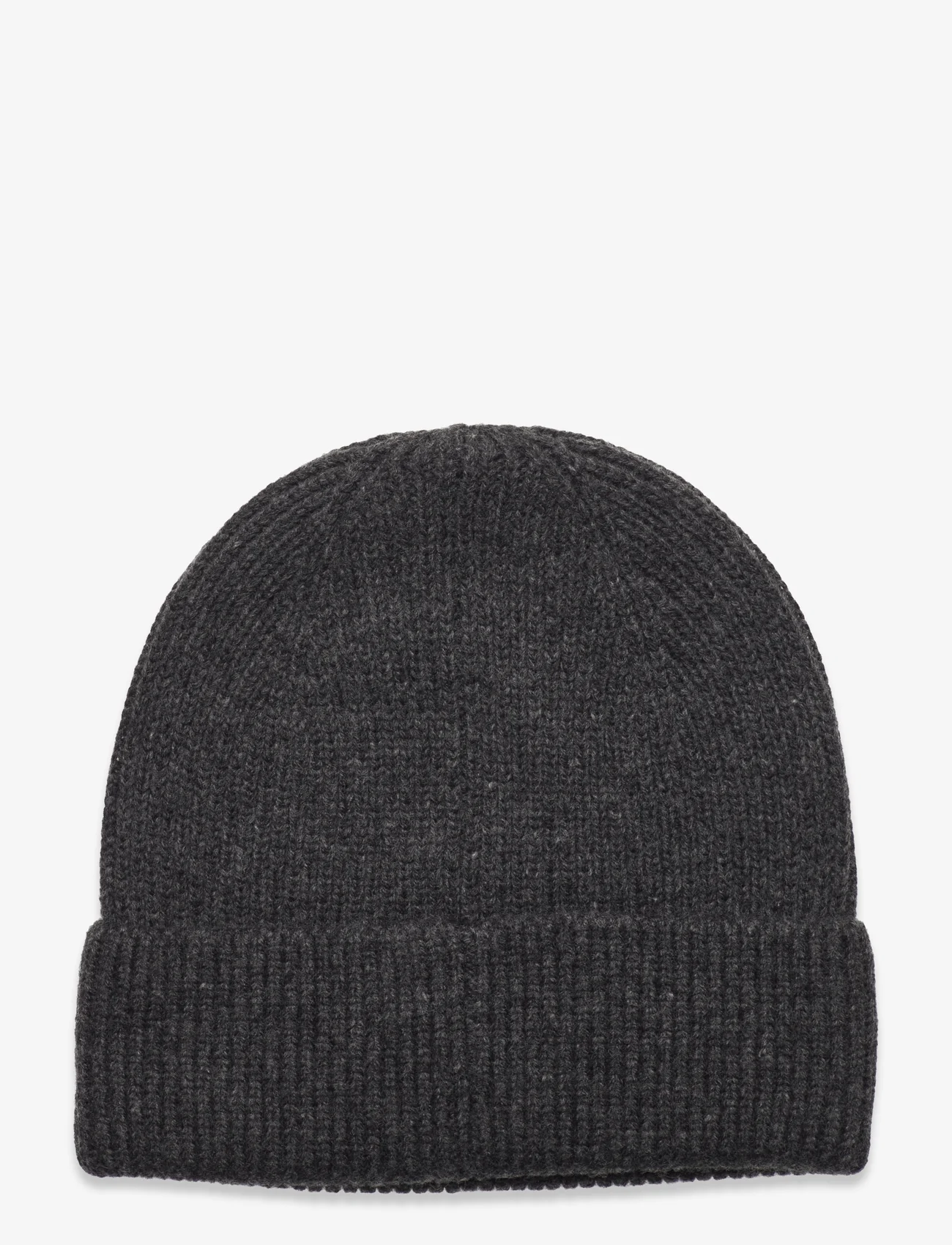 DAY ET - Day Logo Patch Knit Hat - adītas cepures - dark grey mel - 1