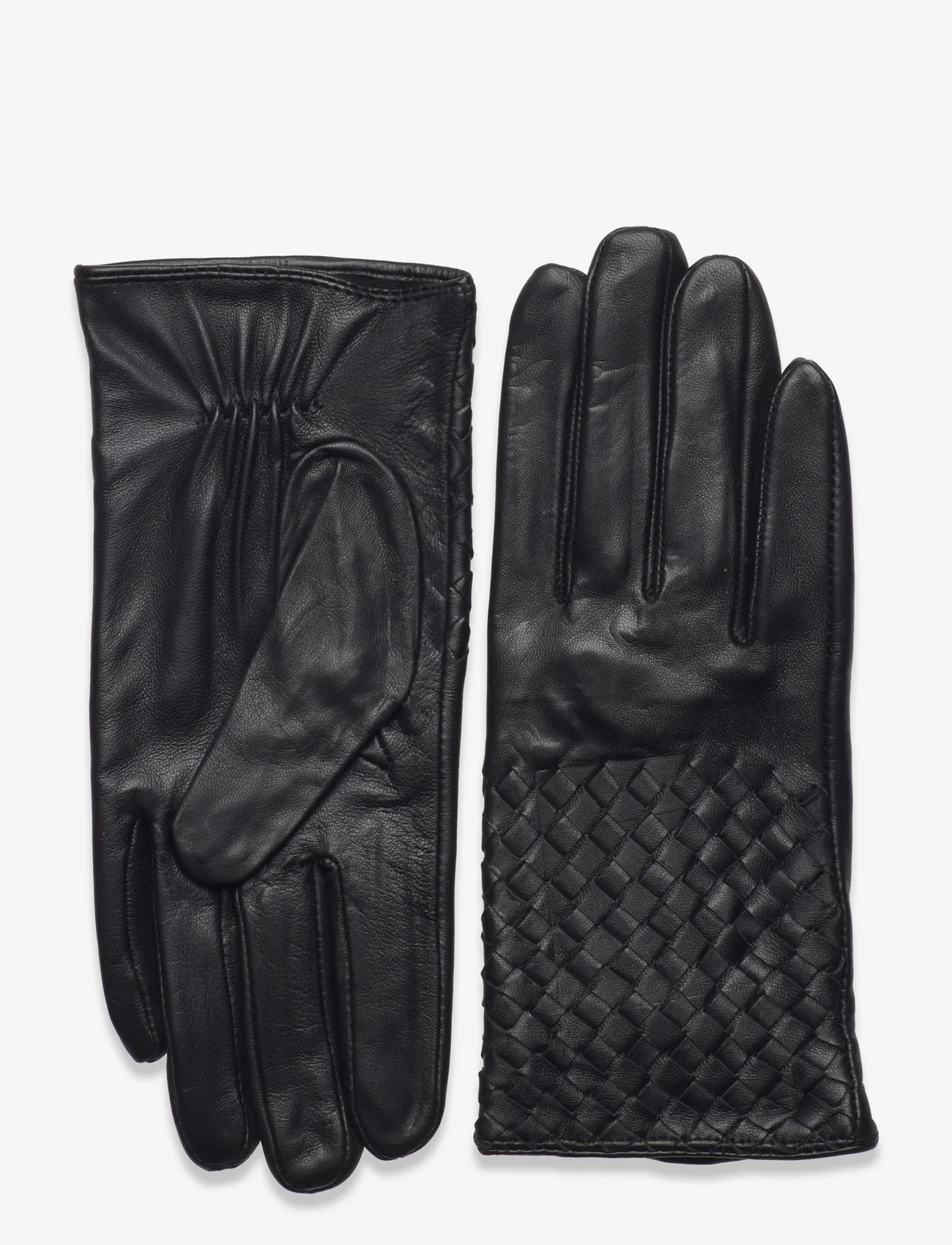 DAY ET - Day Leather Braid Glove - prezenty urodzinowe - black - 0