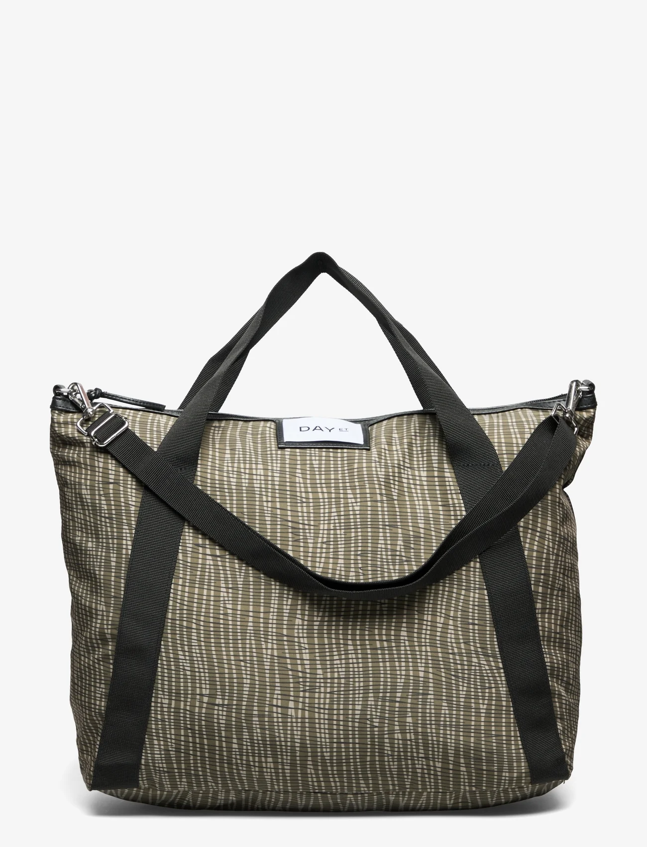 DAY ET - Day Gweneth RE-P Liney Cross - tote bags - dark olive - 0