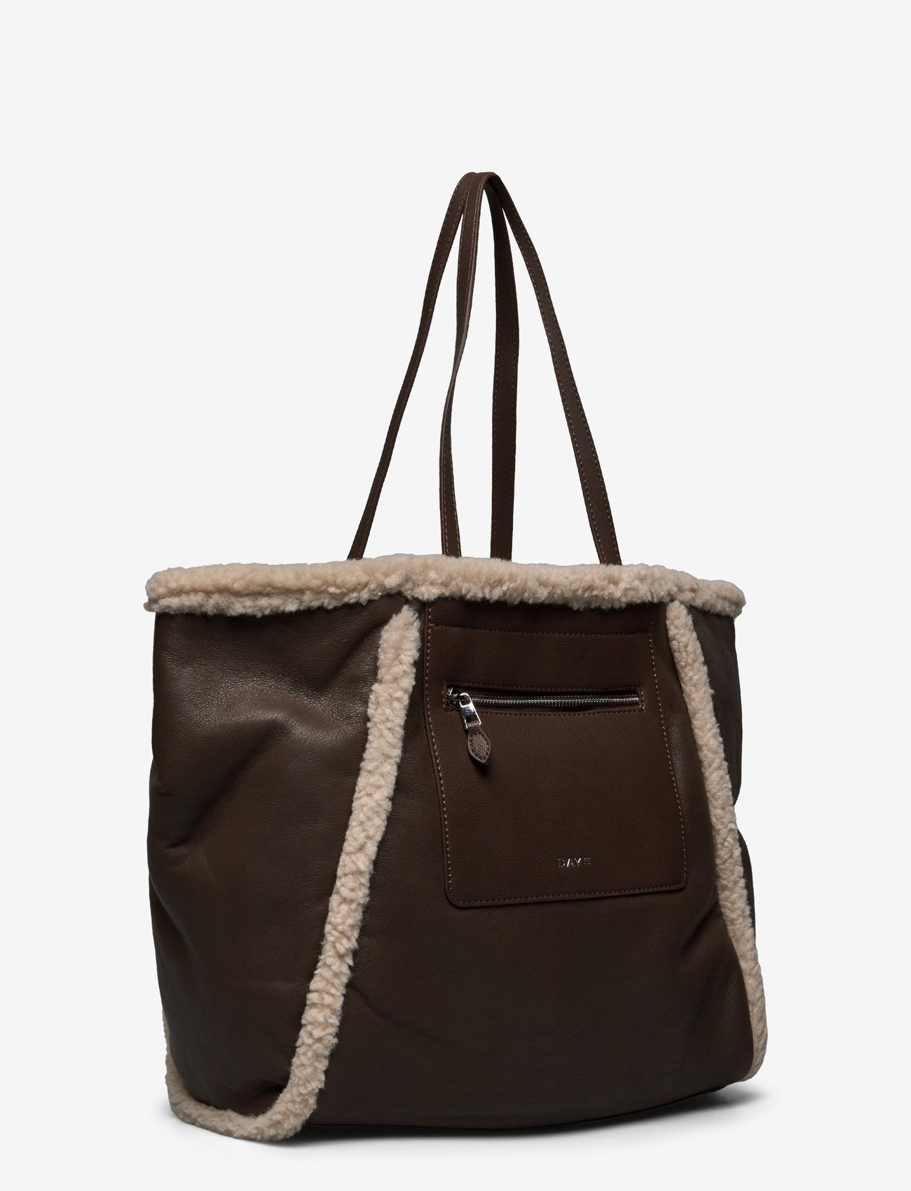 DAY ET - Day Faux Shearling Tote - major brown - 2