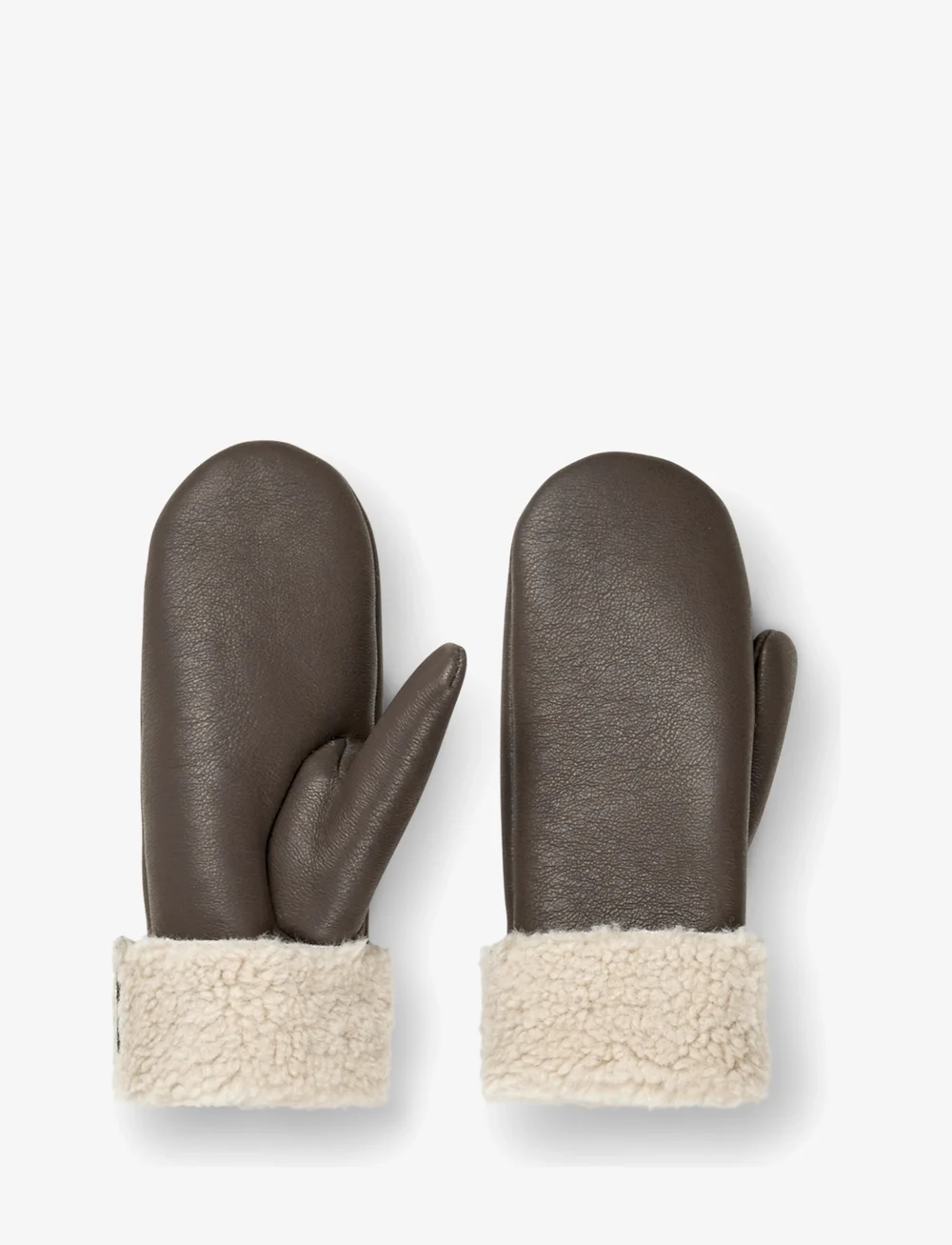 DAY ET - Day Faux Shearling Mittens - fäustlinge - major brown - 0