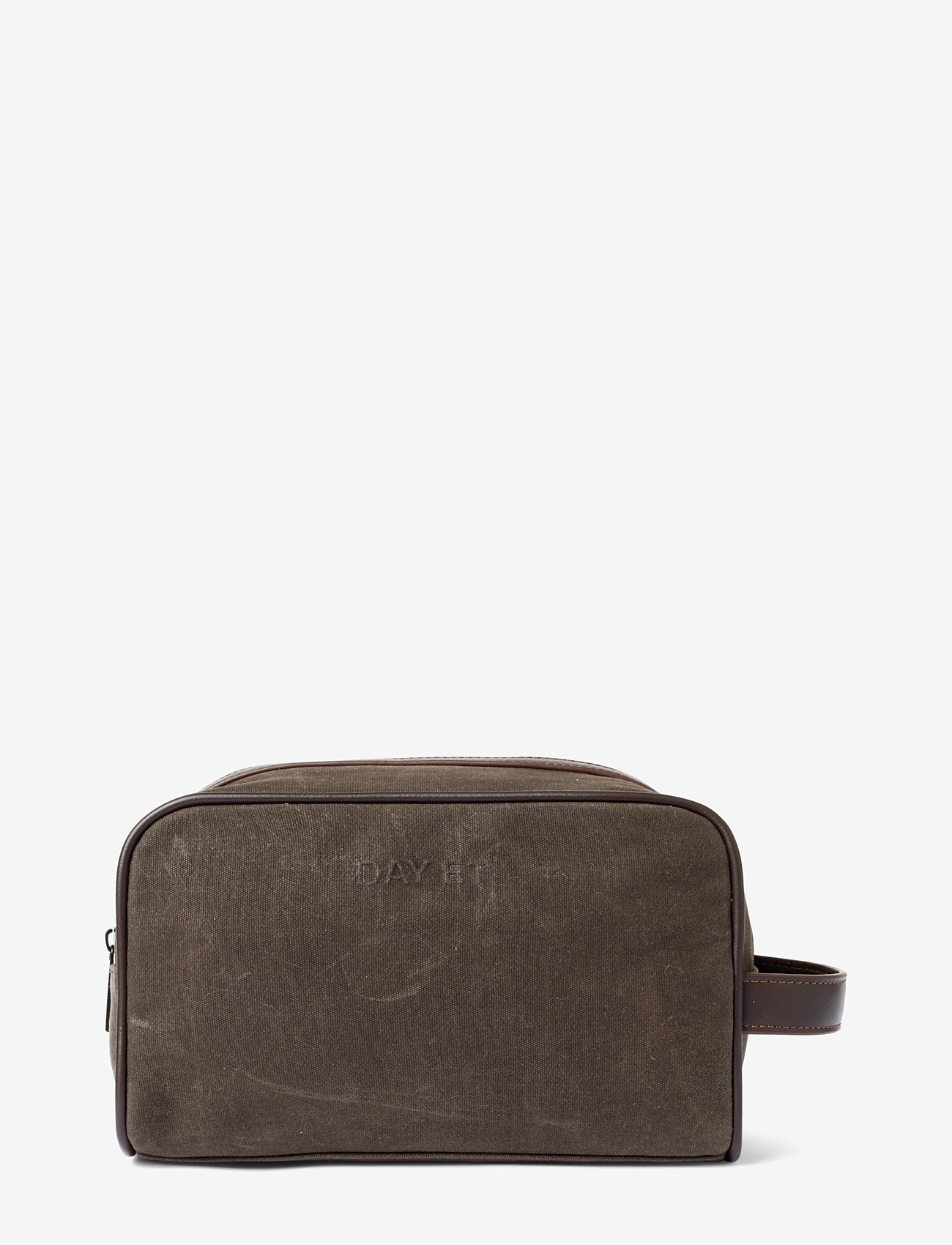 DAY ET - Day Waxed Cotton Washbag - tarmac - 0