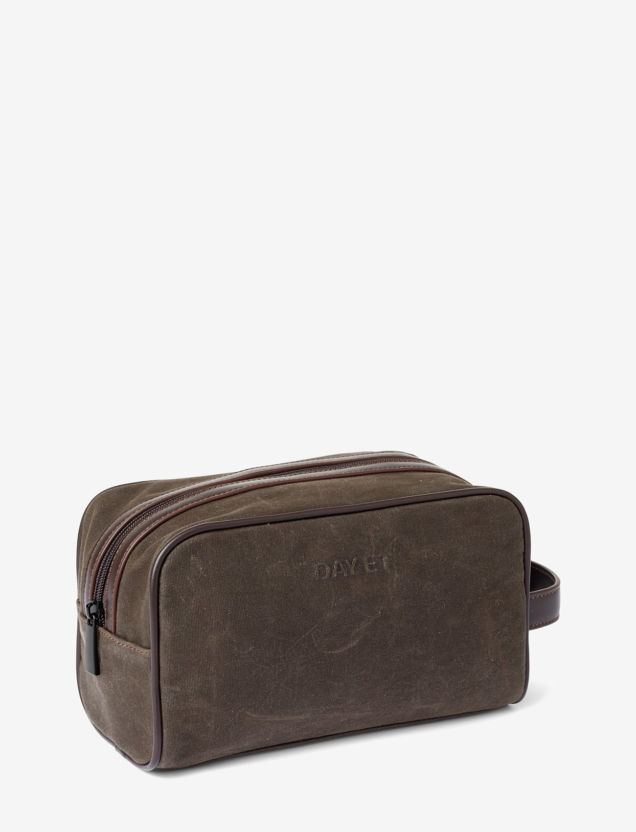 DAY ET - Day Waxed Cotton Washbag - tarmac - 1