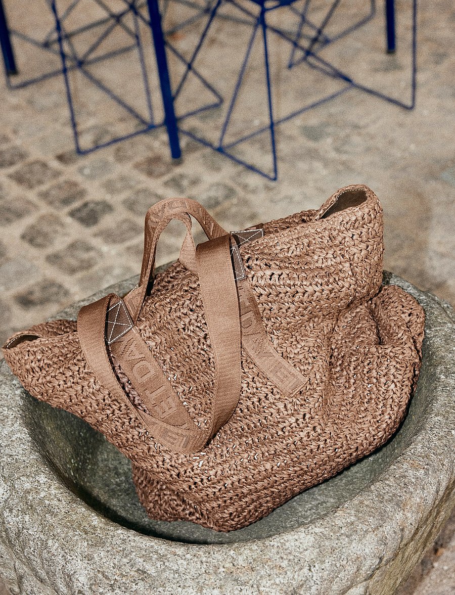 DAY ET - Day LB Straw Bag - tote bags - chestnut - 0