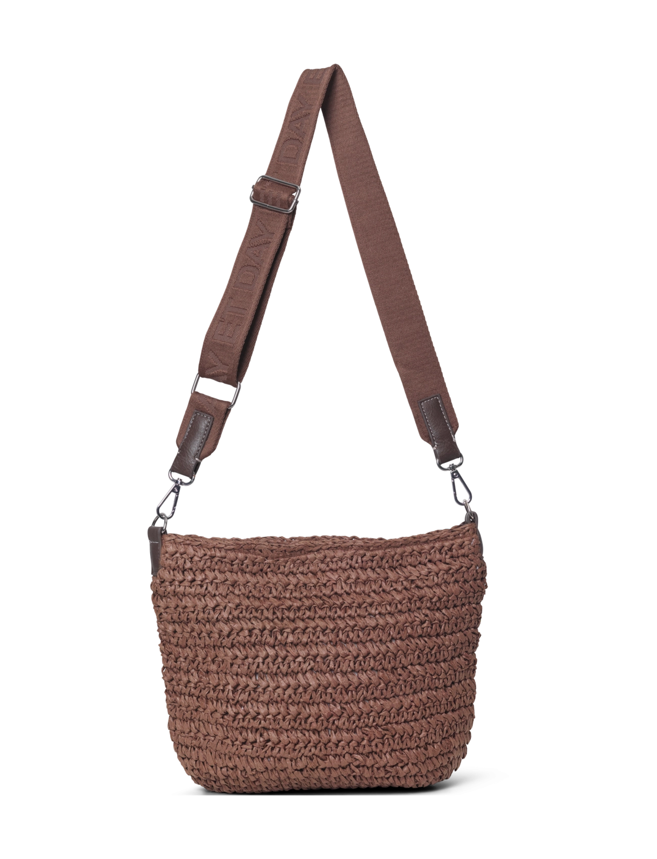 DAY ET Day LB Straw Crossbody - Väskor - CHESTNUT / beige