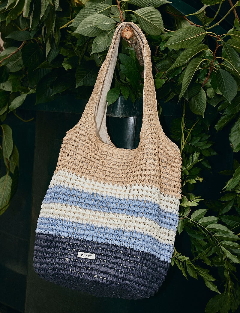 DAY ET - Day Crochet Stripe Shoulder - coriander beige - 0