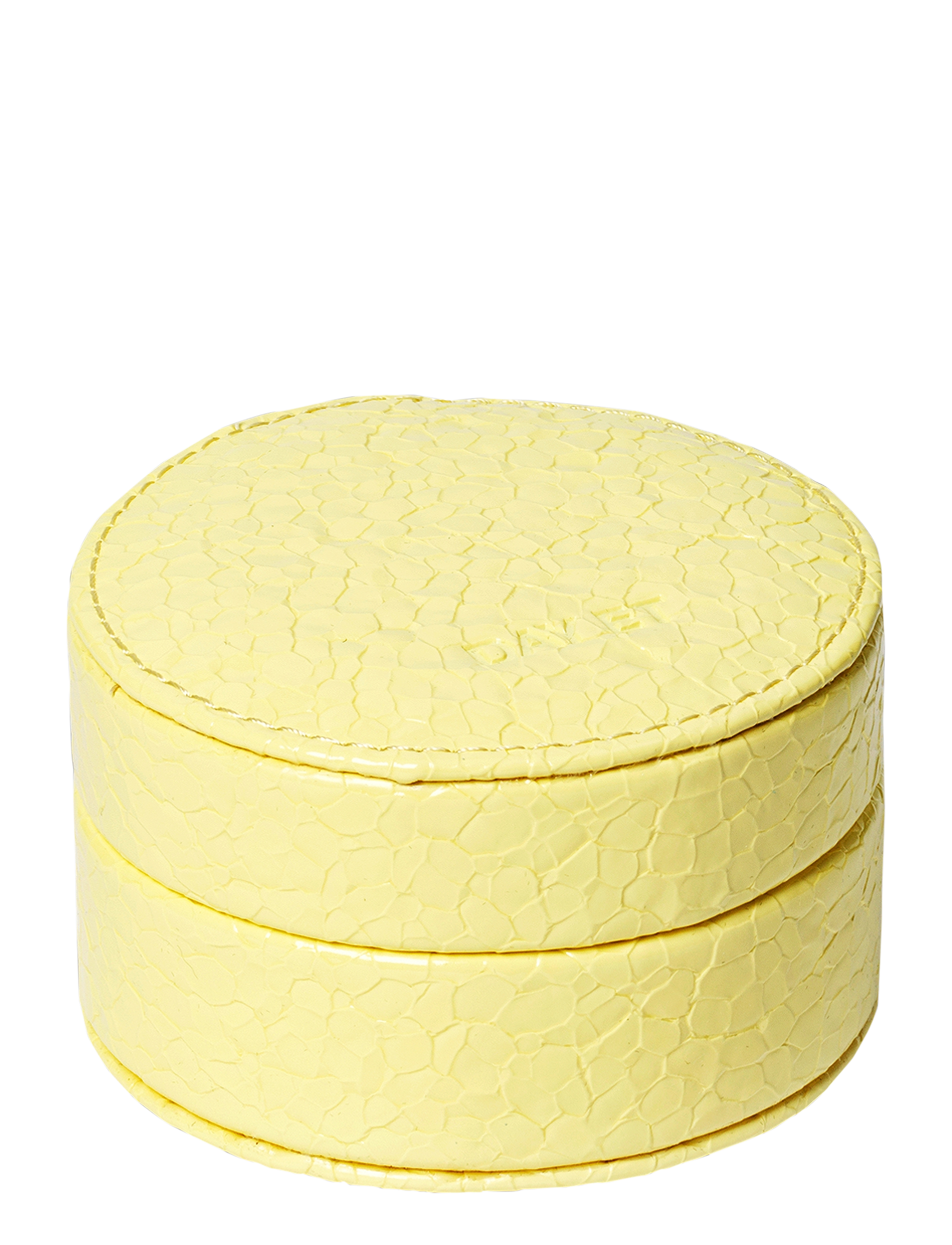 DAY ET Day Crackle Jewelry Round, One Size, Jewellery, Gelb - Jewellery Boxes, Frauen