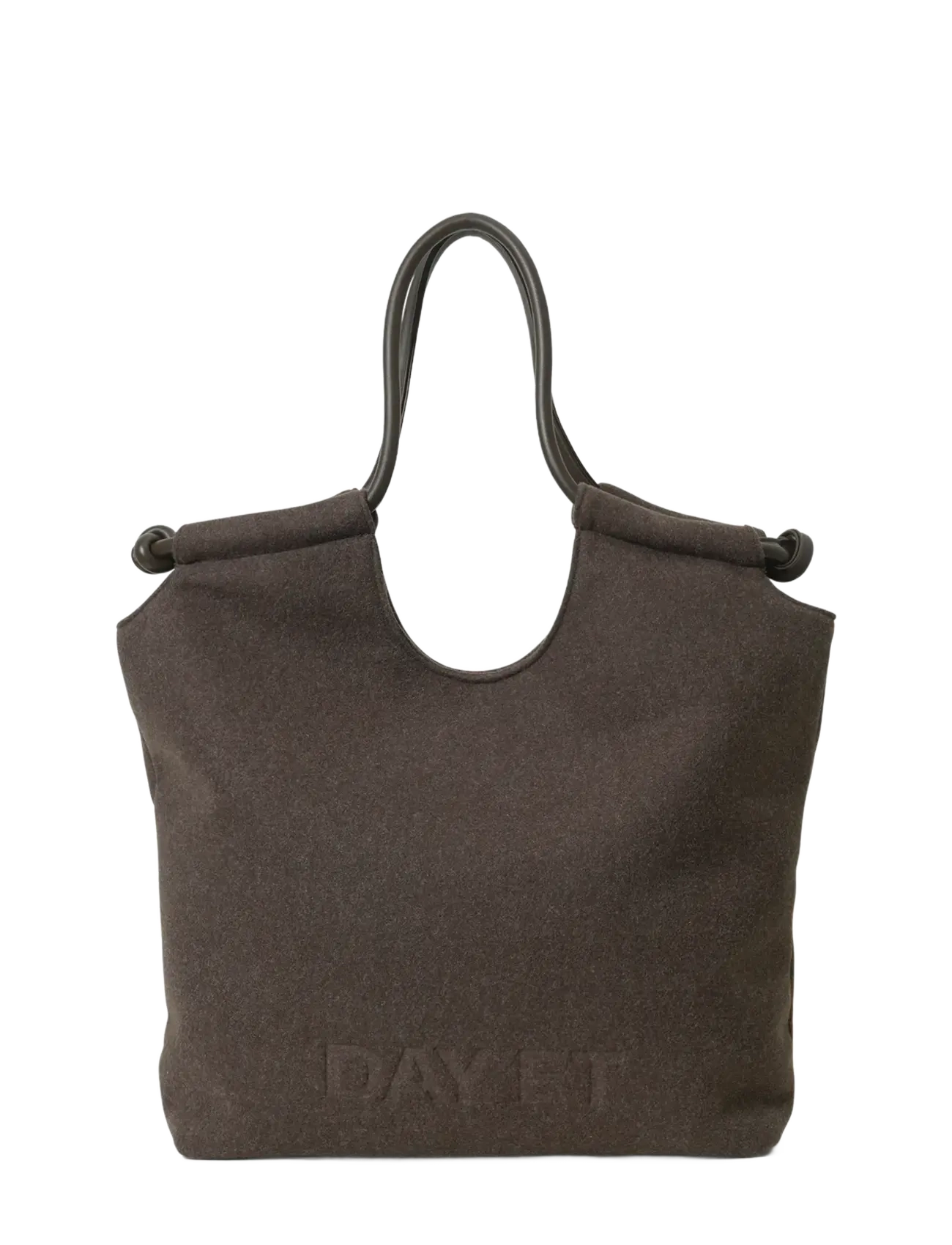 Day Woolen Tote - CHOCOLATE MELANGE
