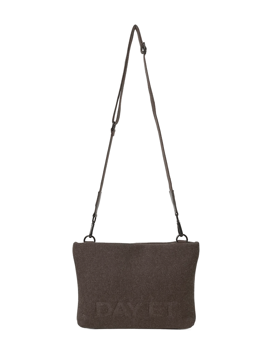 DAY ET - Day Woolen CB Pouchy - chocolate melange - 0