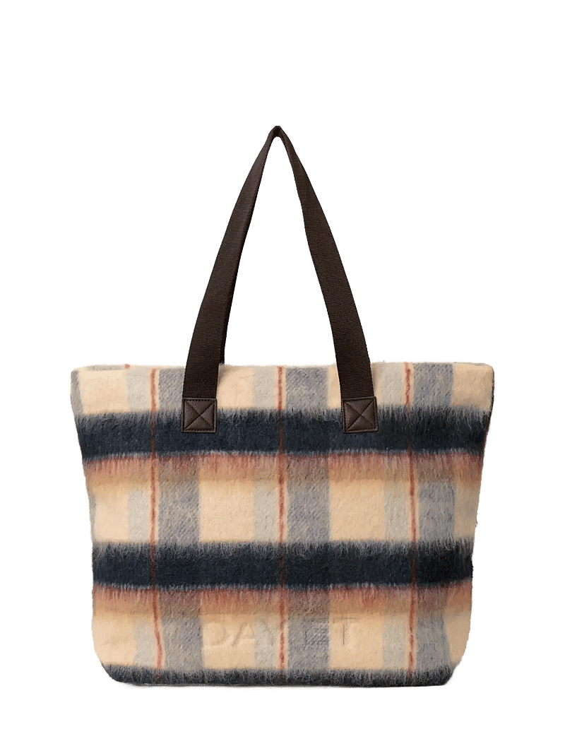DAY ET - Day Woolen Check Bag - shoppers - navy blazer - 0