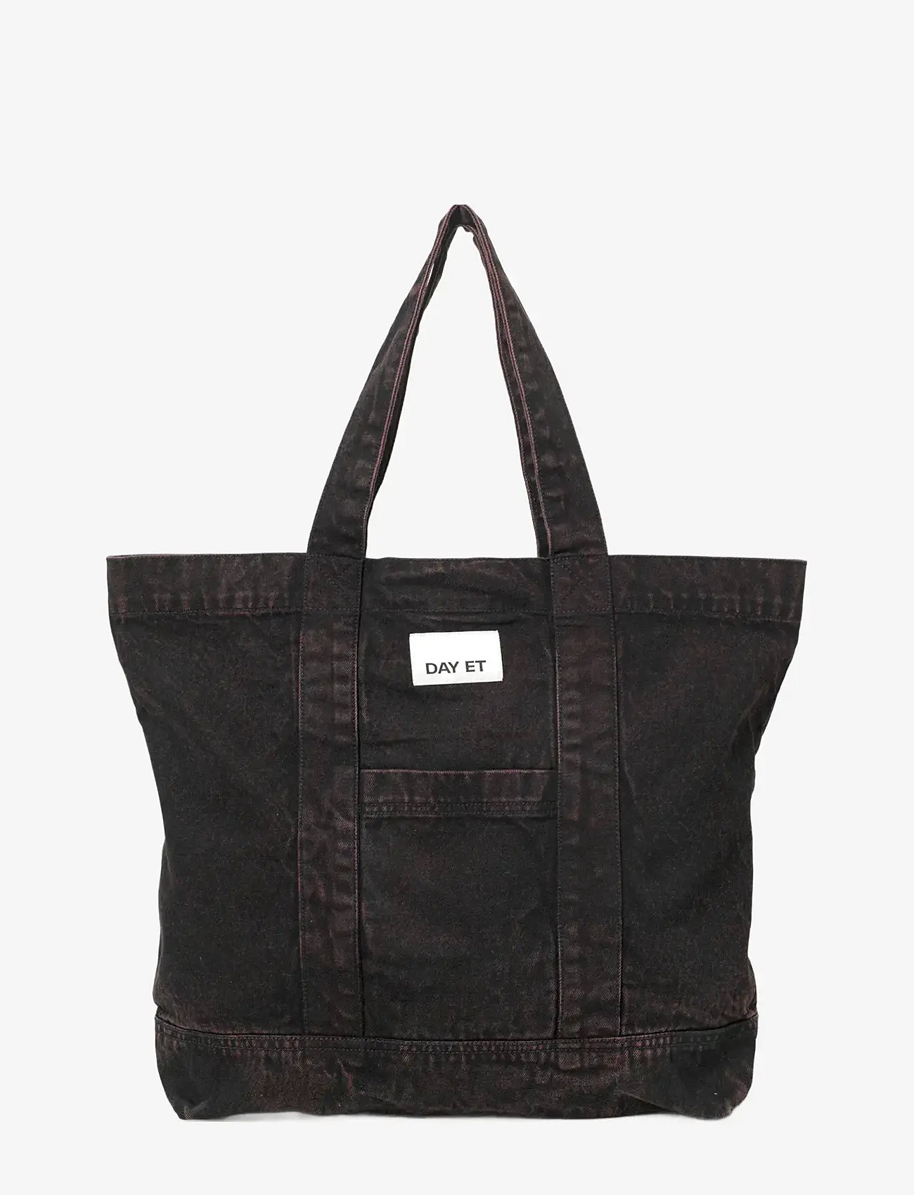 DAY ET - Day Washed Denim Bag - tote bags - chocolate plum - 0