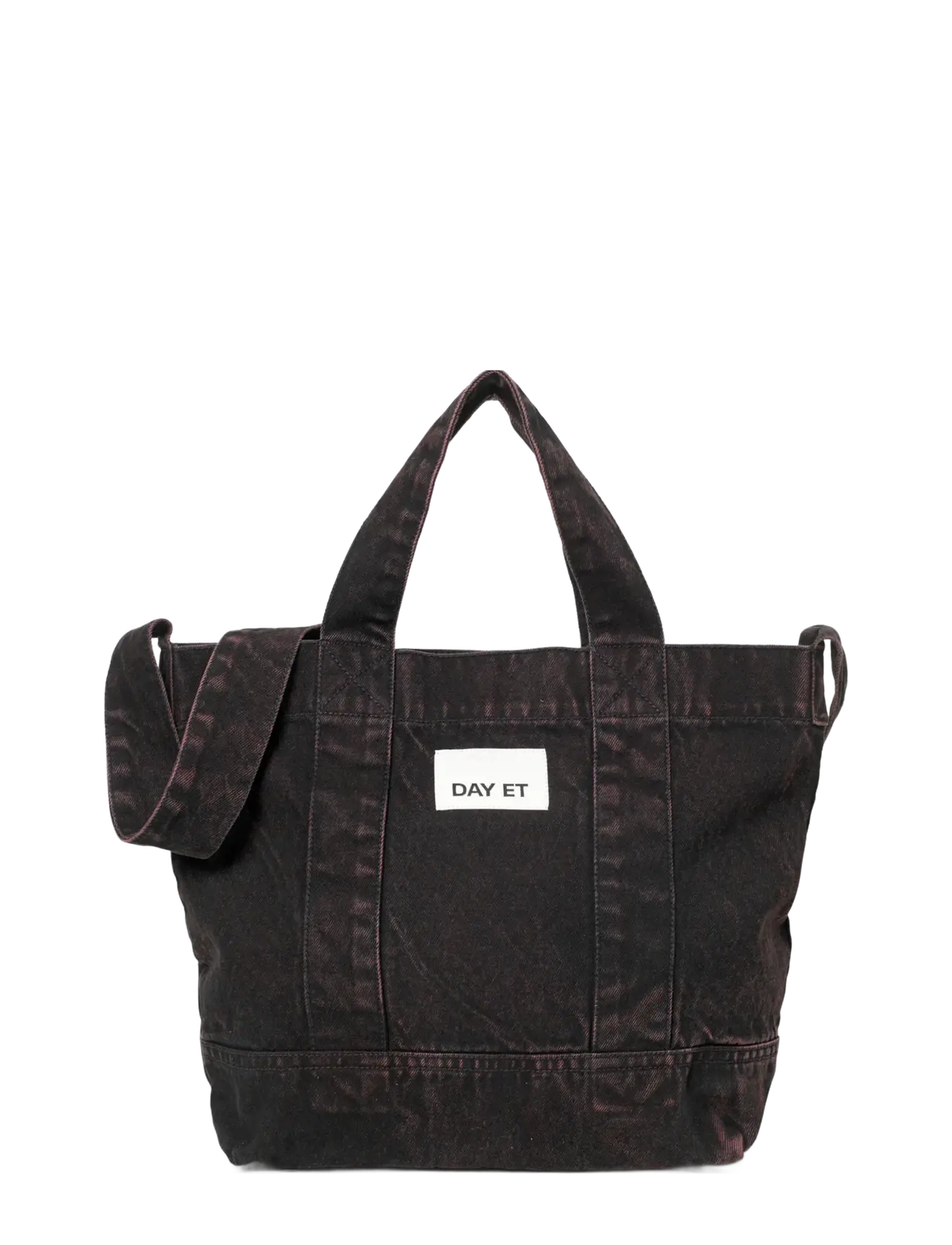 DAY ET - Day Washed Denim Crossbody - olkalaukut - chocolate plum - 0