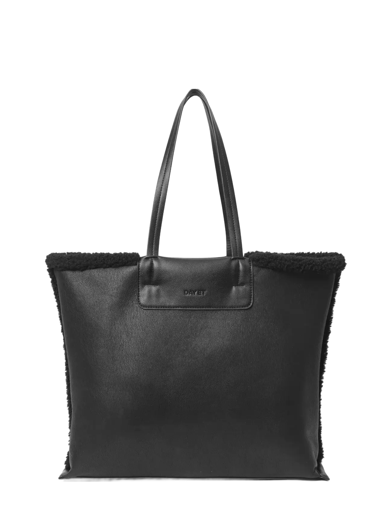 DAY ET Day Faux Shearling Bag, One Size, Bags, Schwarz - Shoppers, Frauen