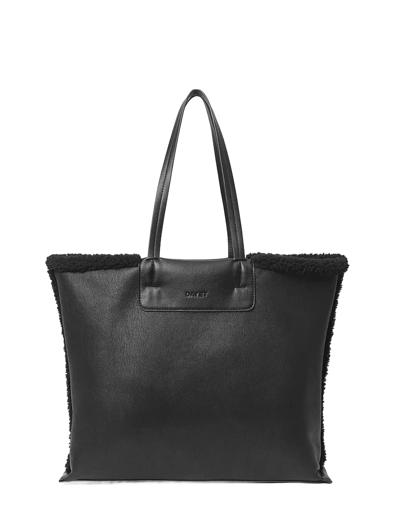 DAY ET - Day Faux Shearling Bag - shoppers - black - 0