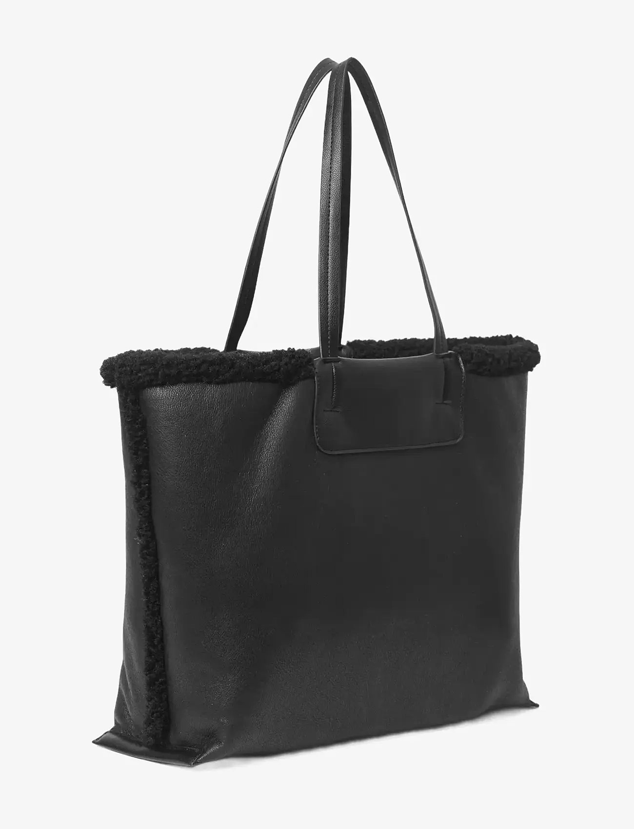DAY ET - Day Faux Shearling Bag - shoppingväskor - black - 1
